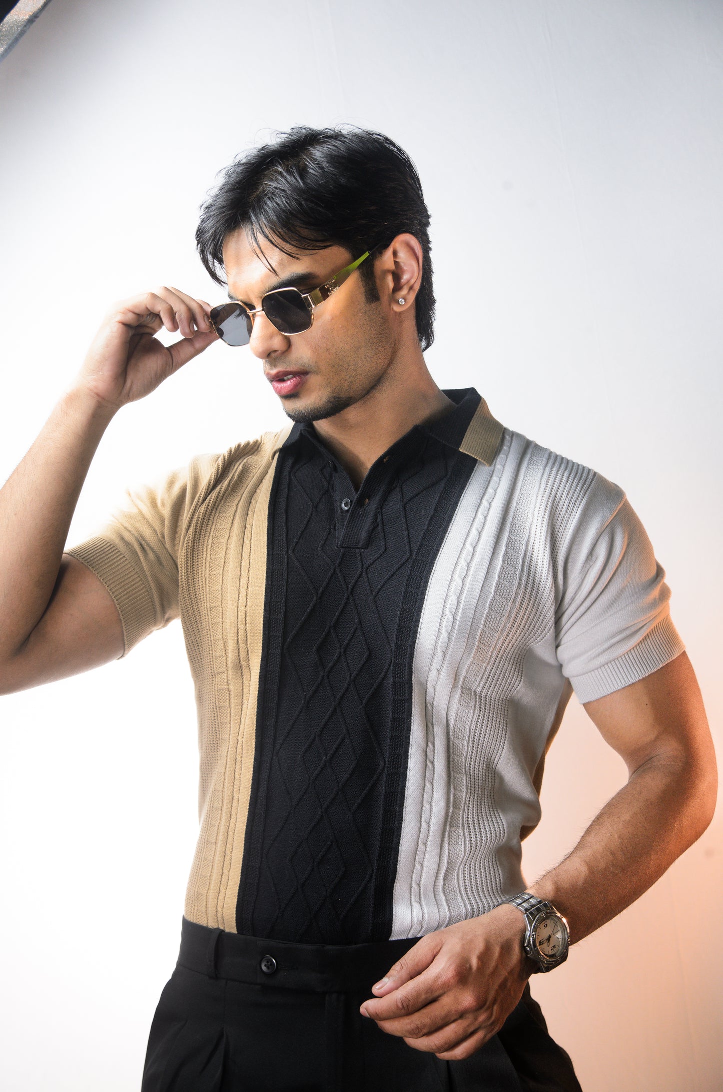 Norvane Knit Polo - BLACK