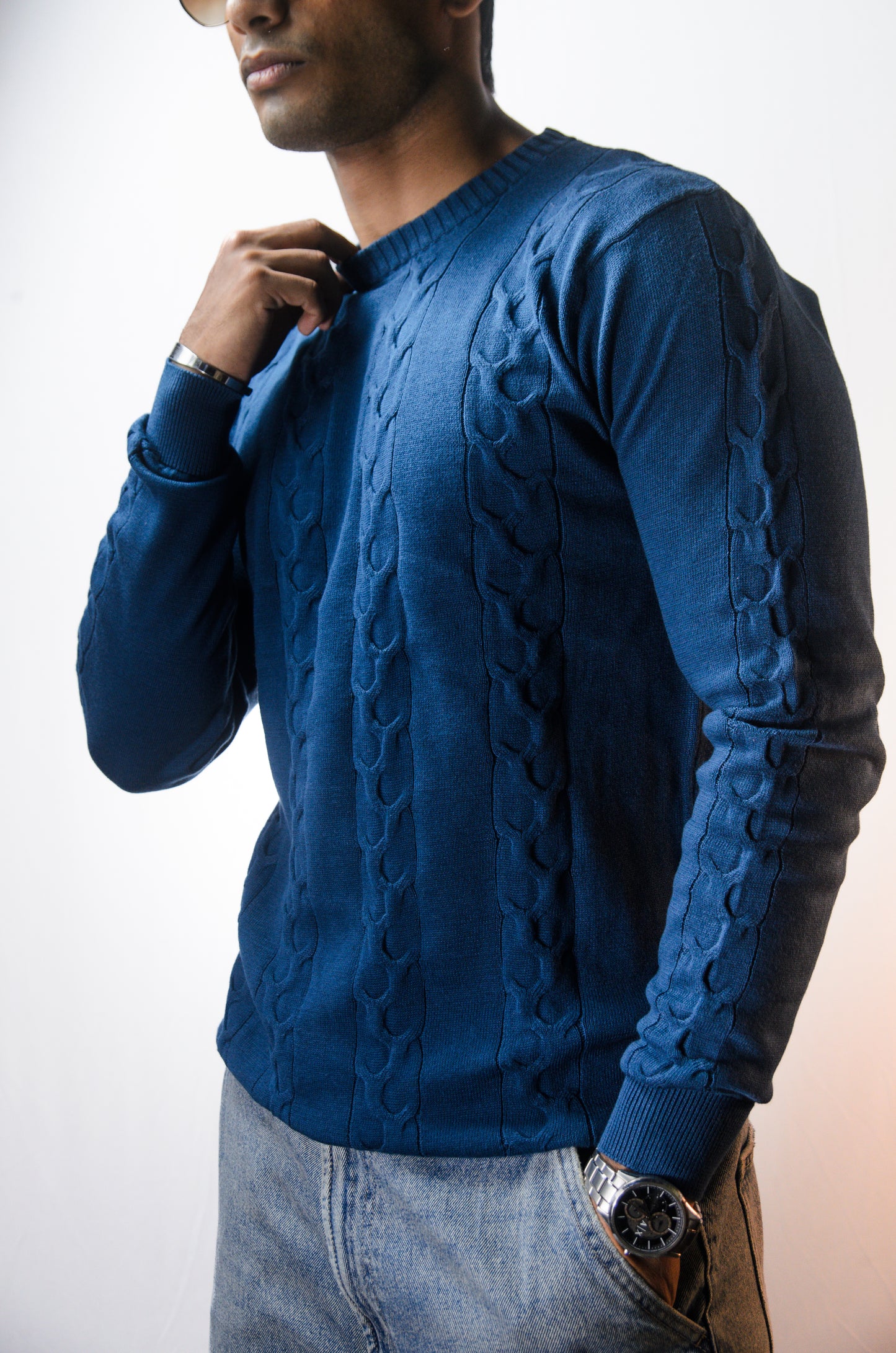 The Ashford Full Sleeve Knitted Tshirt - TURKISH
