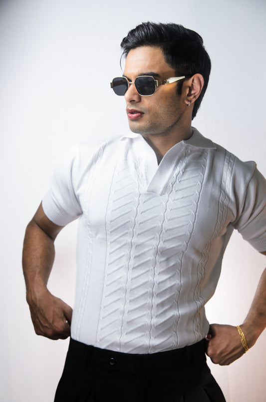 Grand Tour Polo-WHITE