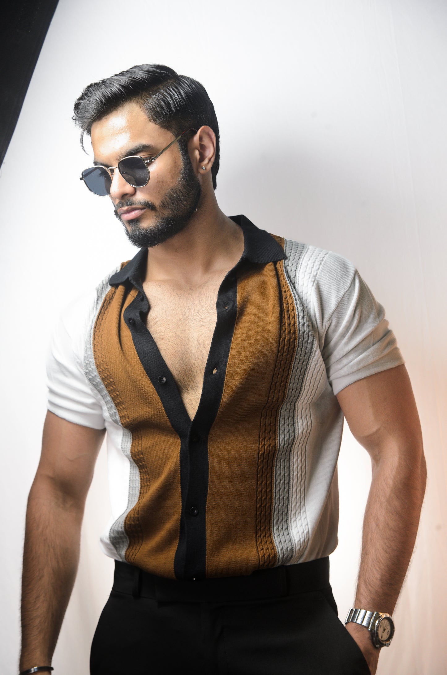 Coastal Luxe Knitted Shirt - WHITE