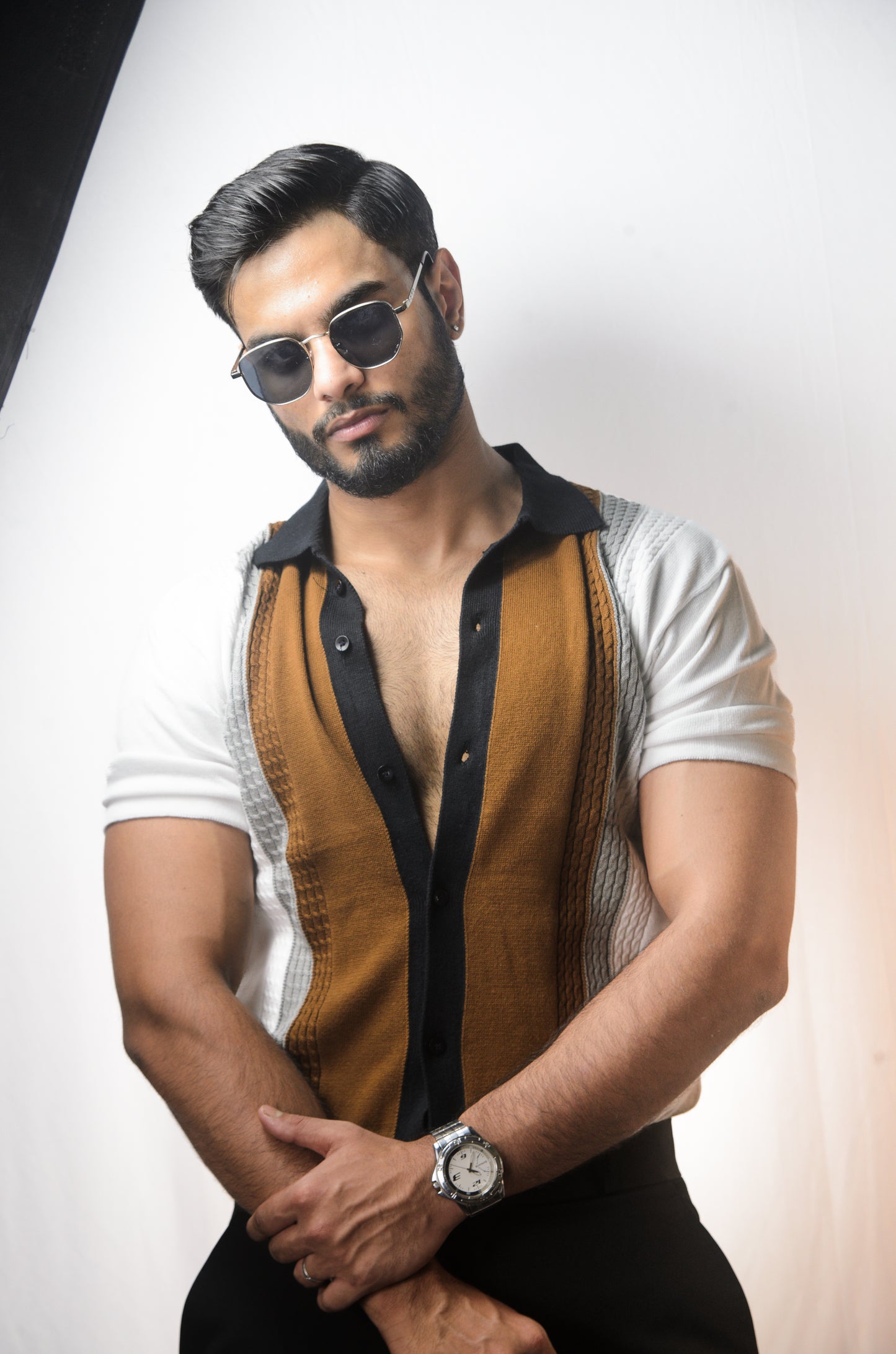 Coastal Luxe Knitted Shirt - WHITE