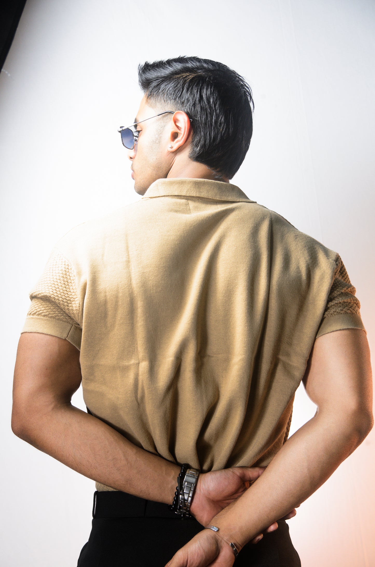 Rivoli Knitted Shirt - BEIGE
