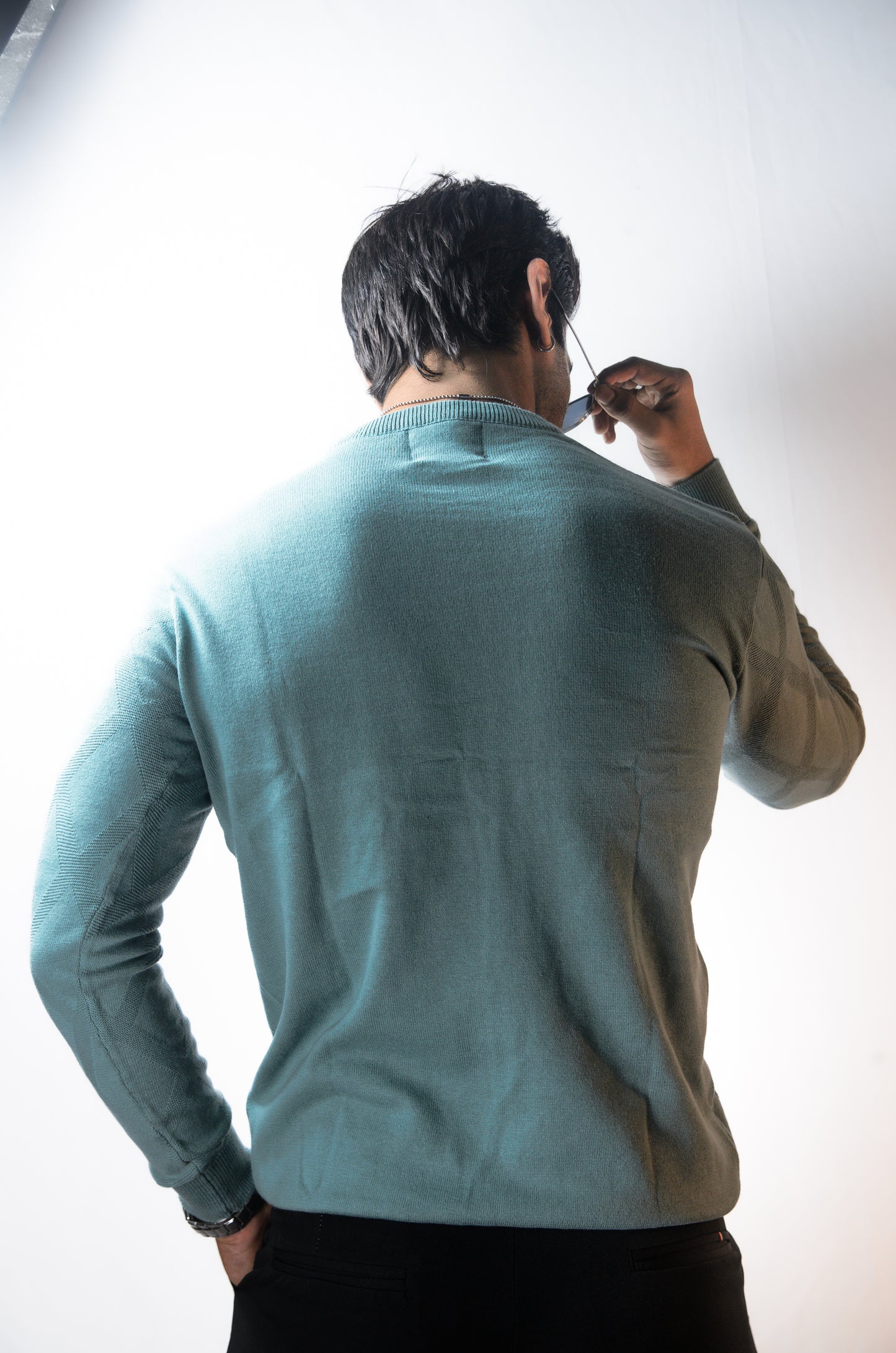Solace Full Sleeve T-shirt Pista Cyan