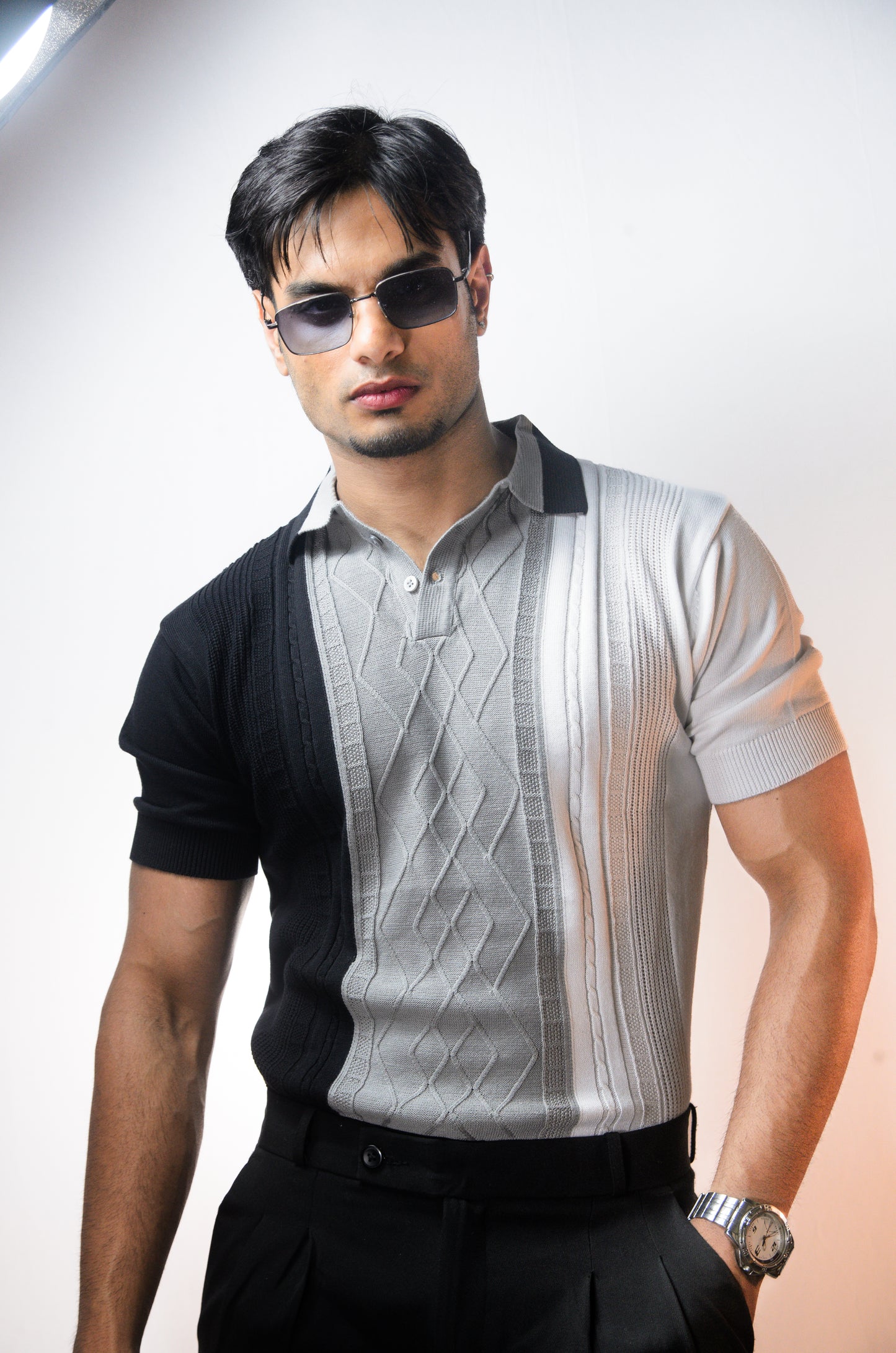 Norvane Knit Polo - GREY