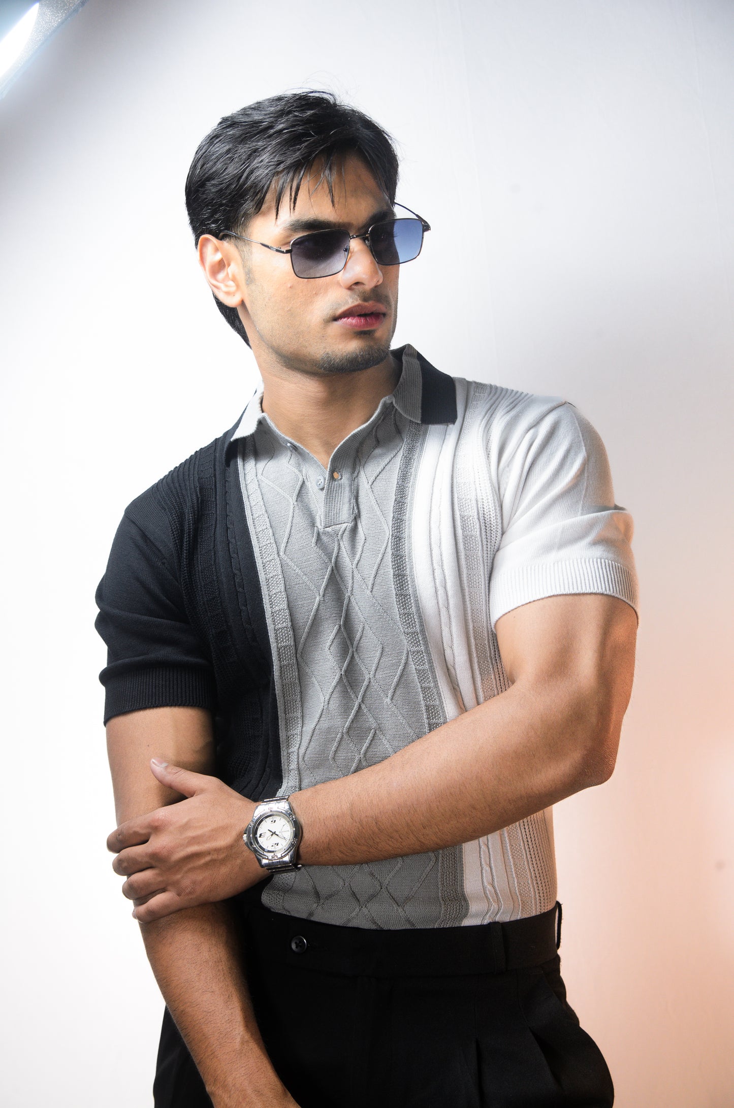 Norvane Knit Polo - GREY