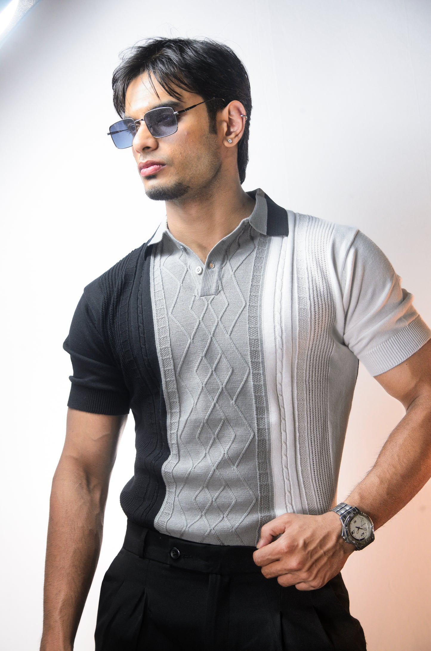 Norvane Knit Polo - GREY