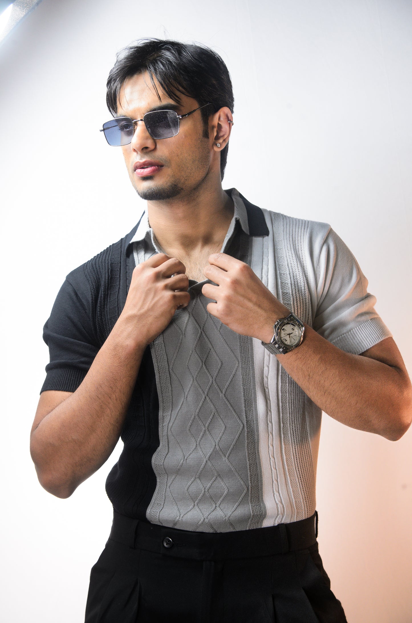 Norvane Knit Polo - GREY