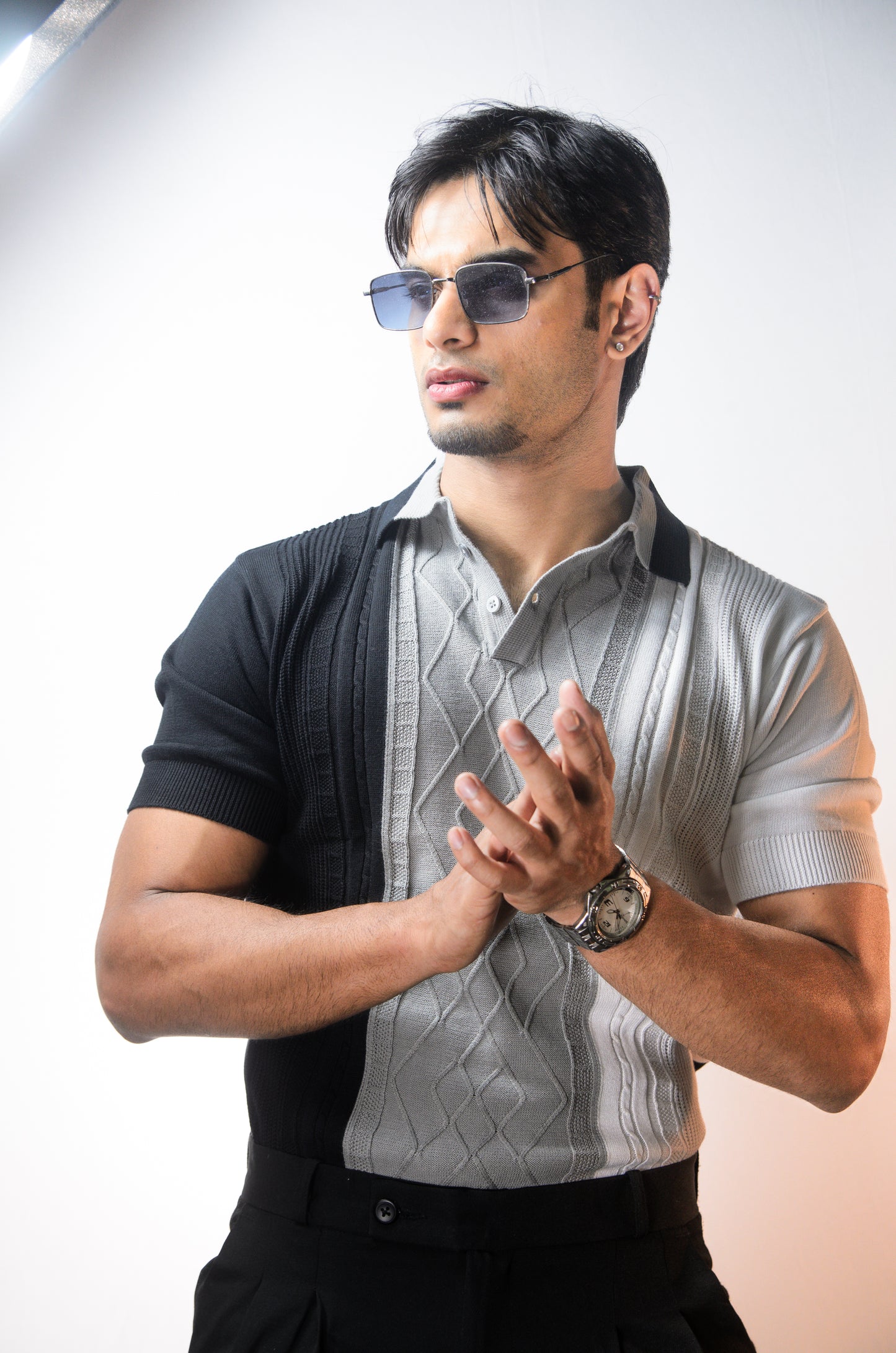 Norvane Knit Polo - GREY