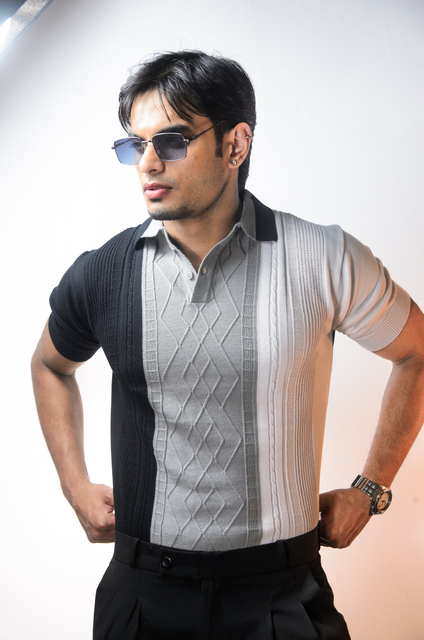 Norvane Knit Polo - GREY