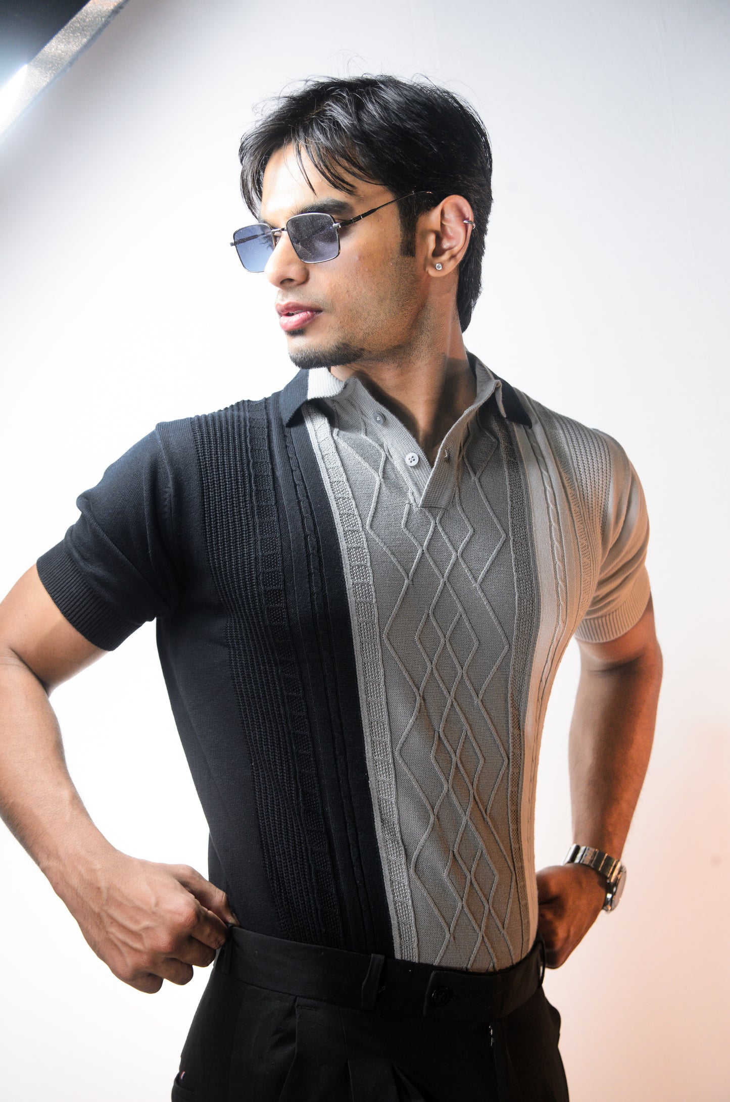 Norvane Knit Polo - GREY