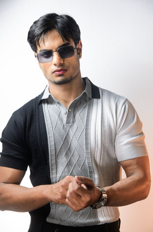 Norvane Knit Polo - GREY