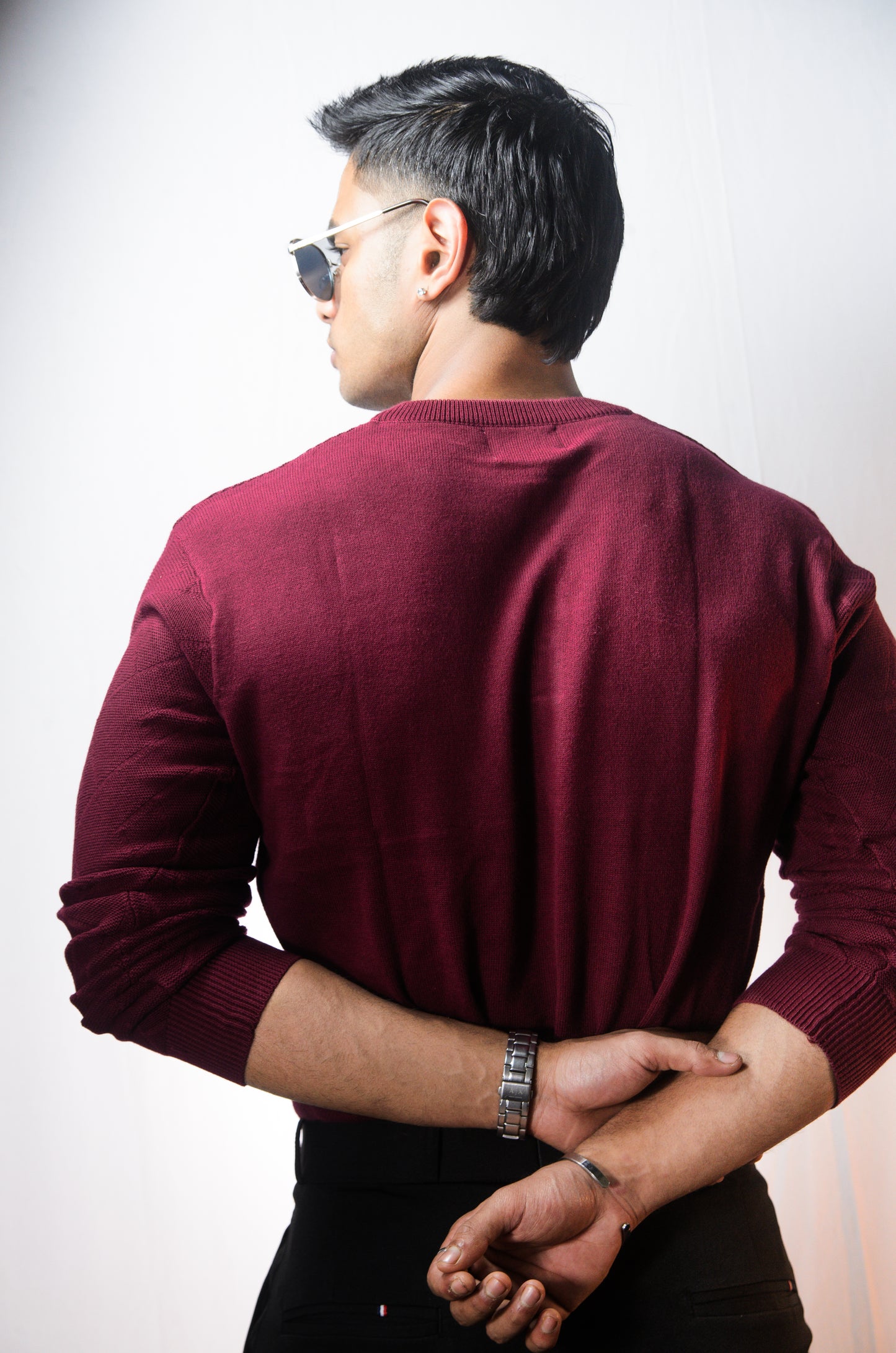 The Arizona Full Sleeve Polo T-Shirt - WINE