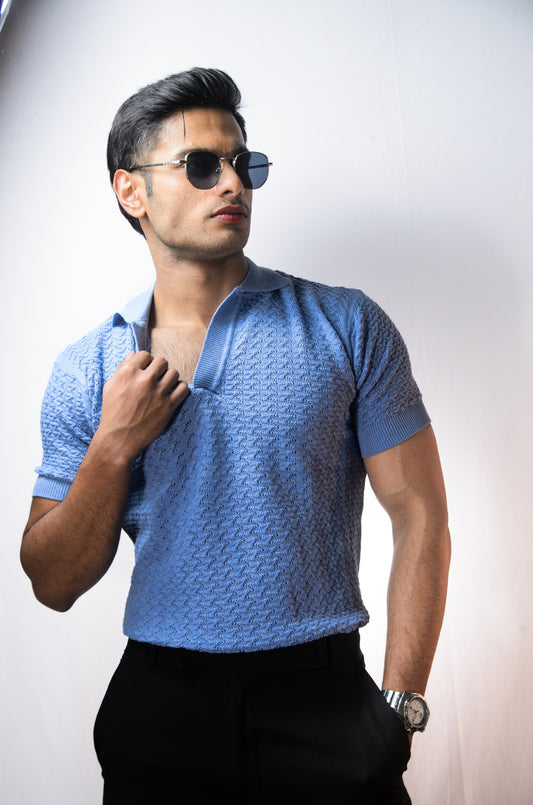 Vienna Classic Polo- SKYBLUE