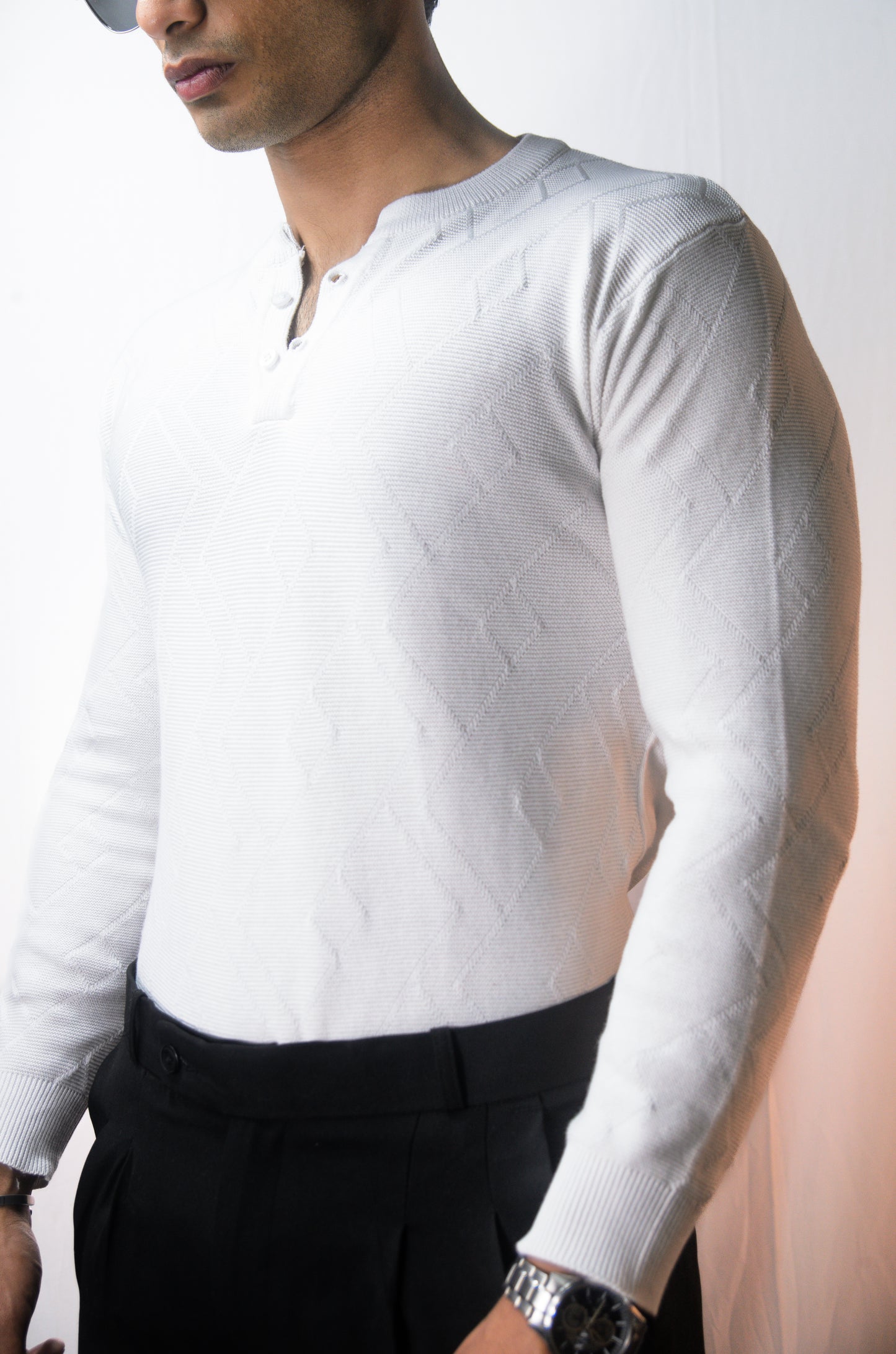 The Arizona Full Sleeve Polo T-Shirt - WHITE