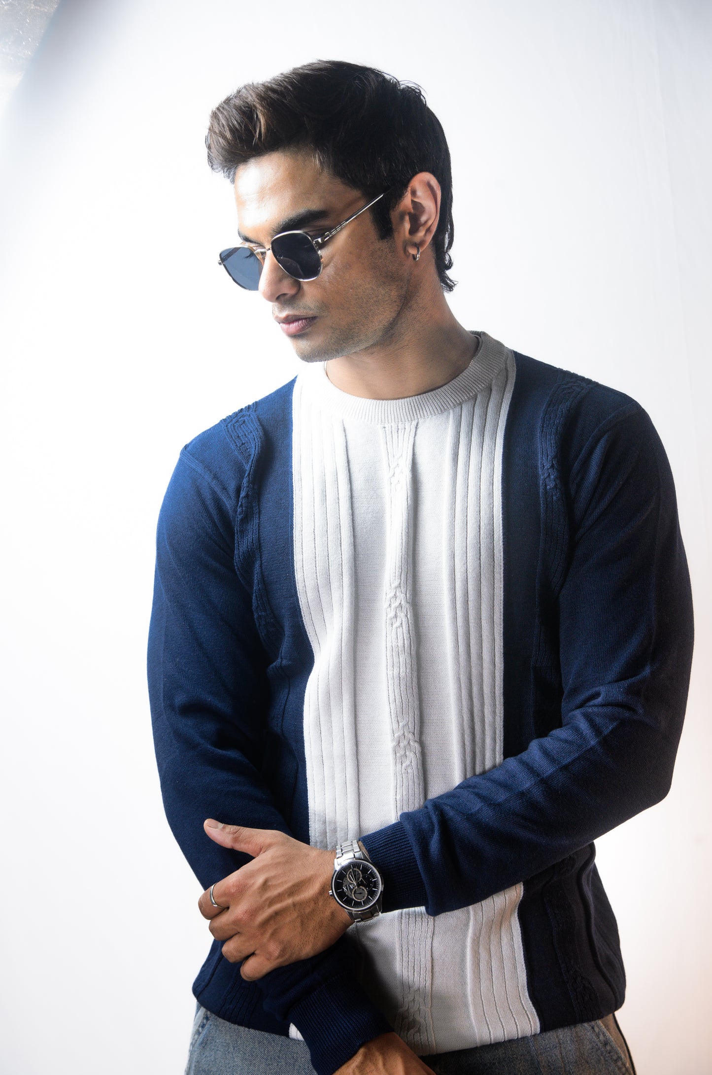 Verona Full Sleeve T-shirt Navy Blue