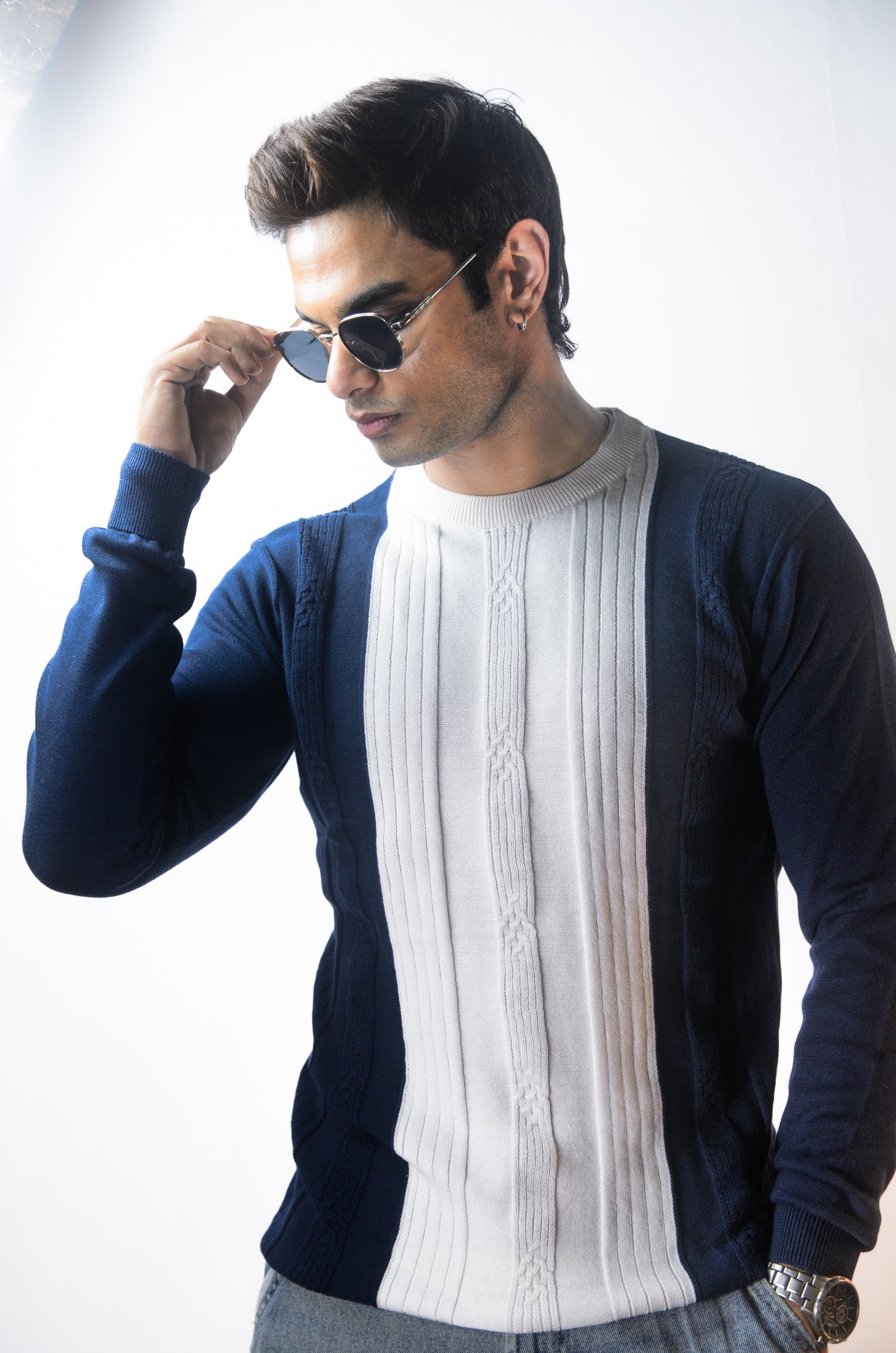 Verona Full Sleeve T-shirt Navy Blue