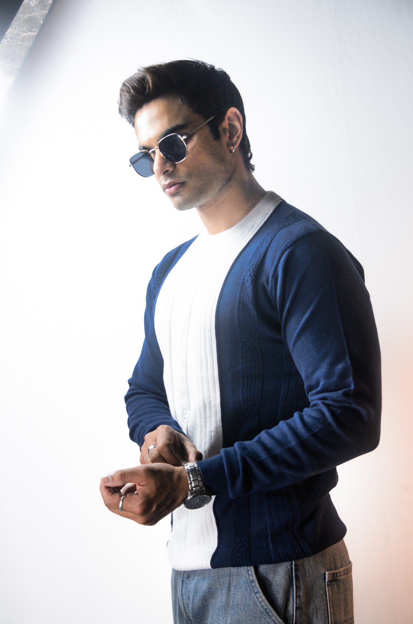 Verona Full Sleeve T-shirt Navy Blue