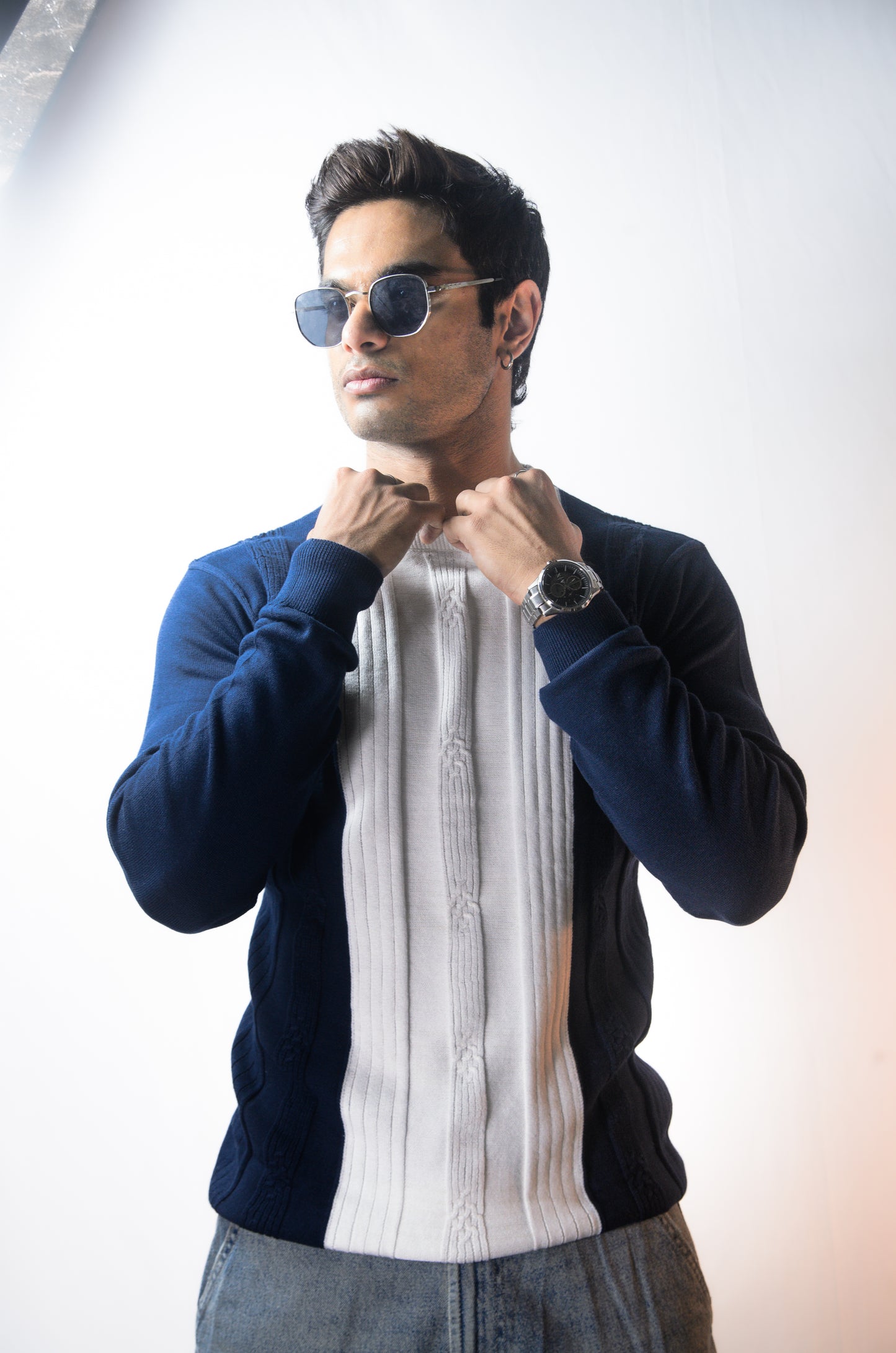 Verona Full Sleeve T-shirt Navy Blue