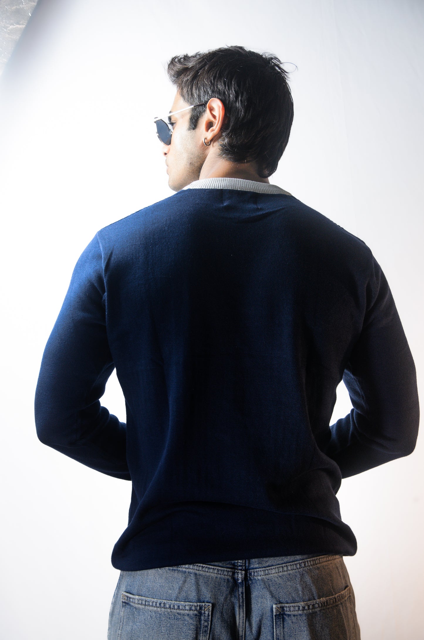 Verona Full Sleeve T-shirt Navy Blue