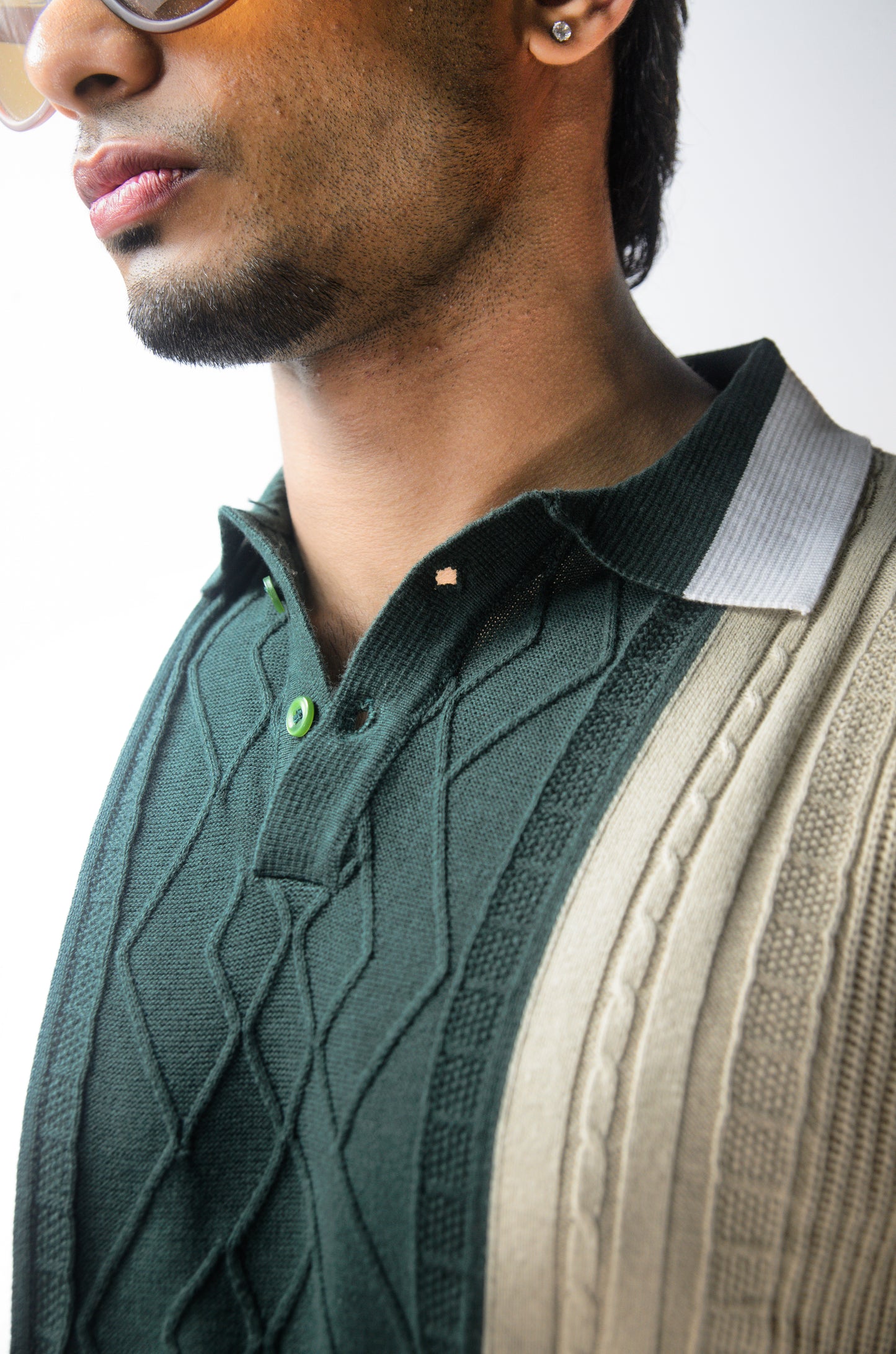 Norvane Knit Polo - BOTTLE GREEN