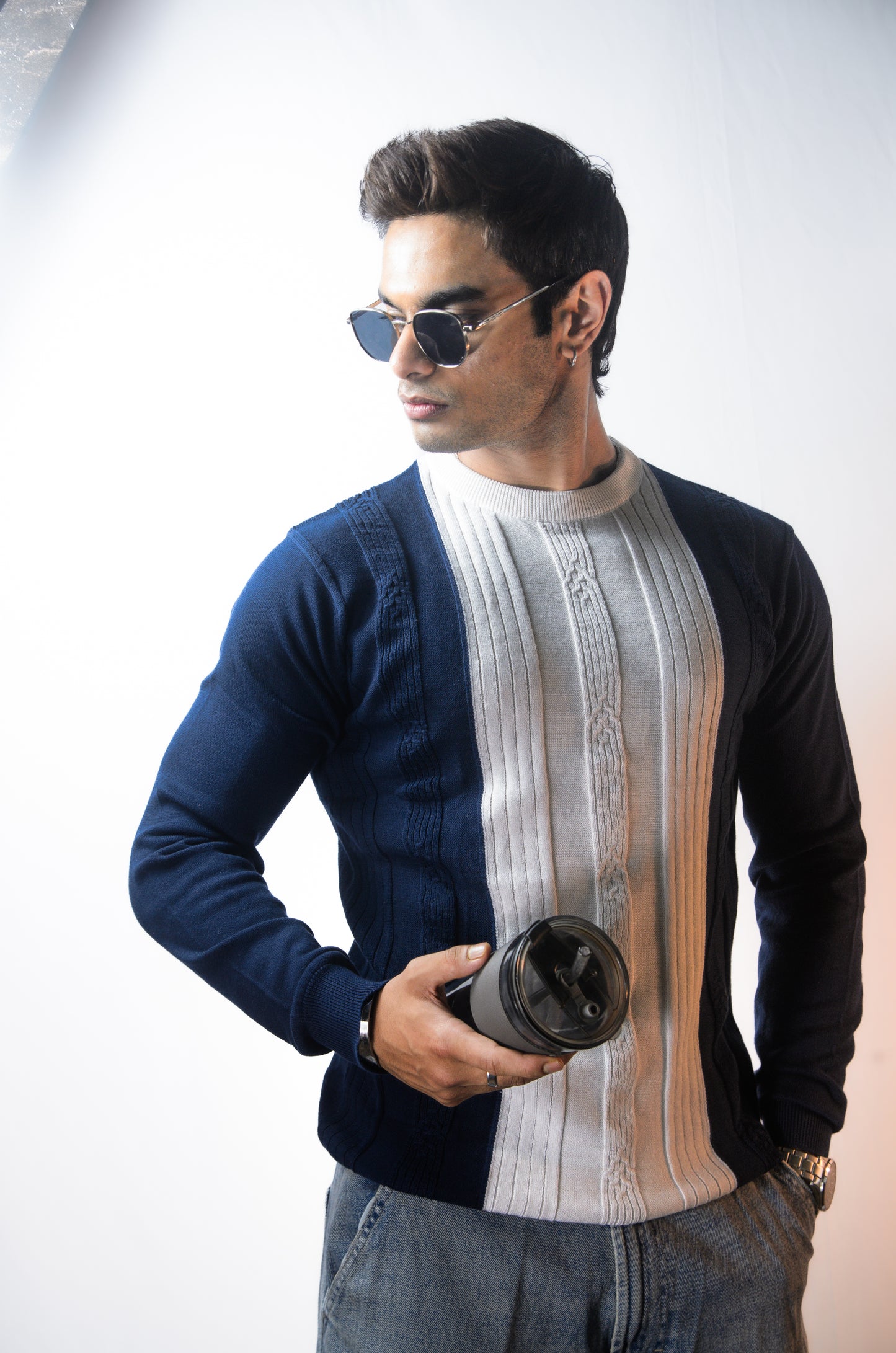 Verona Full Sleeve T-shirt Navy Blue
