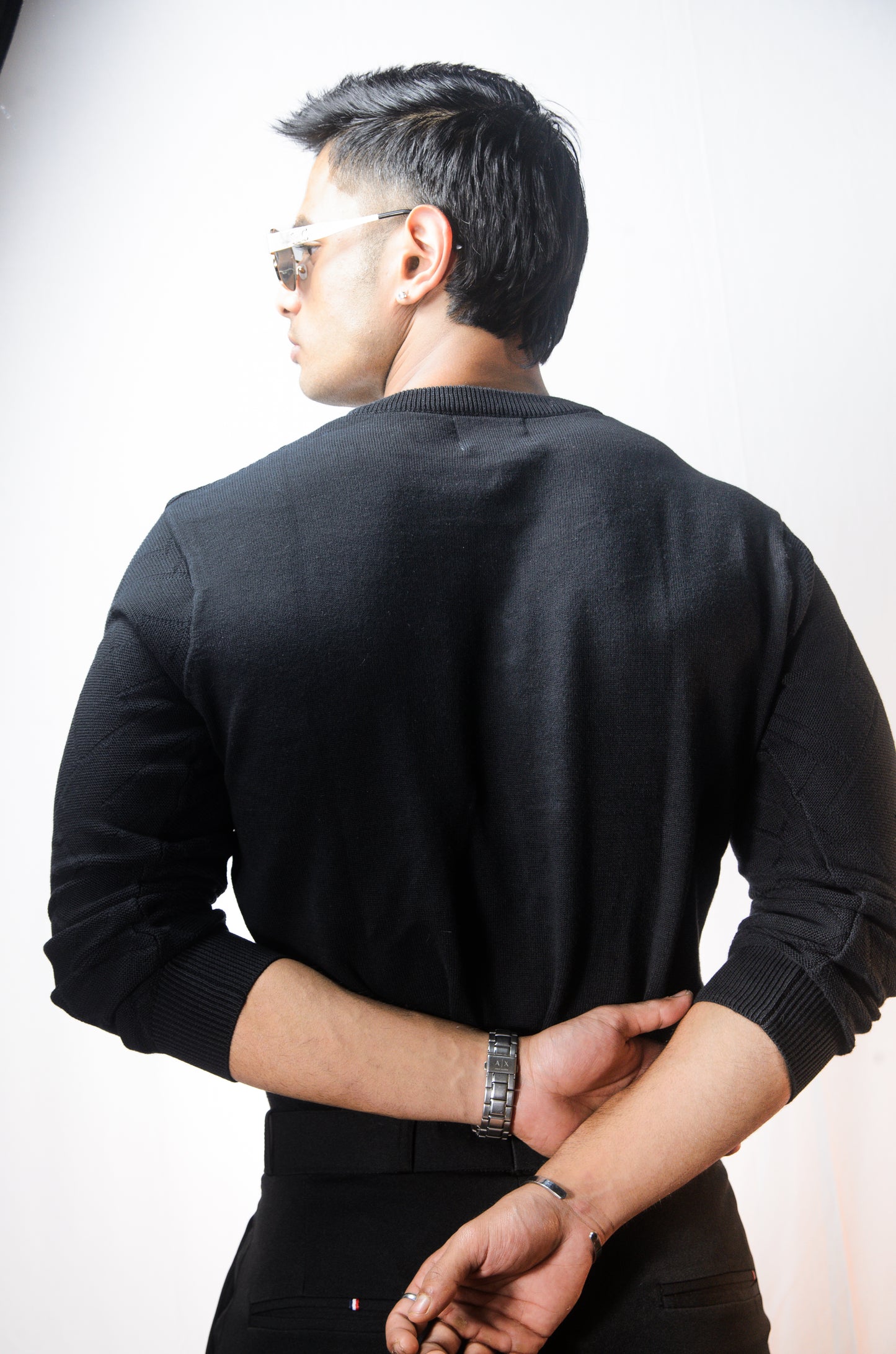 The Arizona Full Sleeve Polo T-Shirt - BLACK