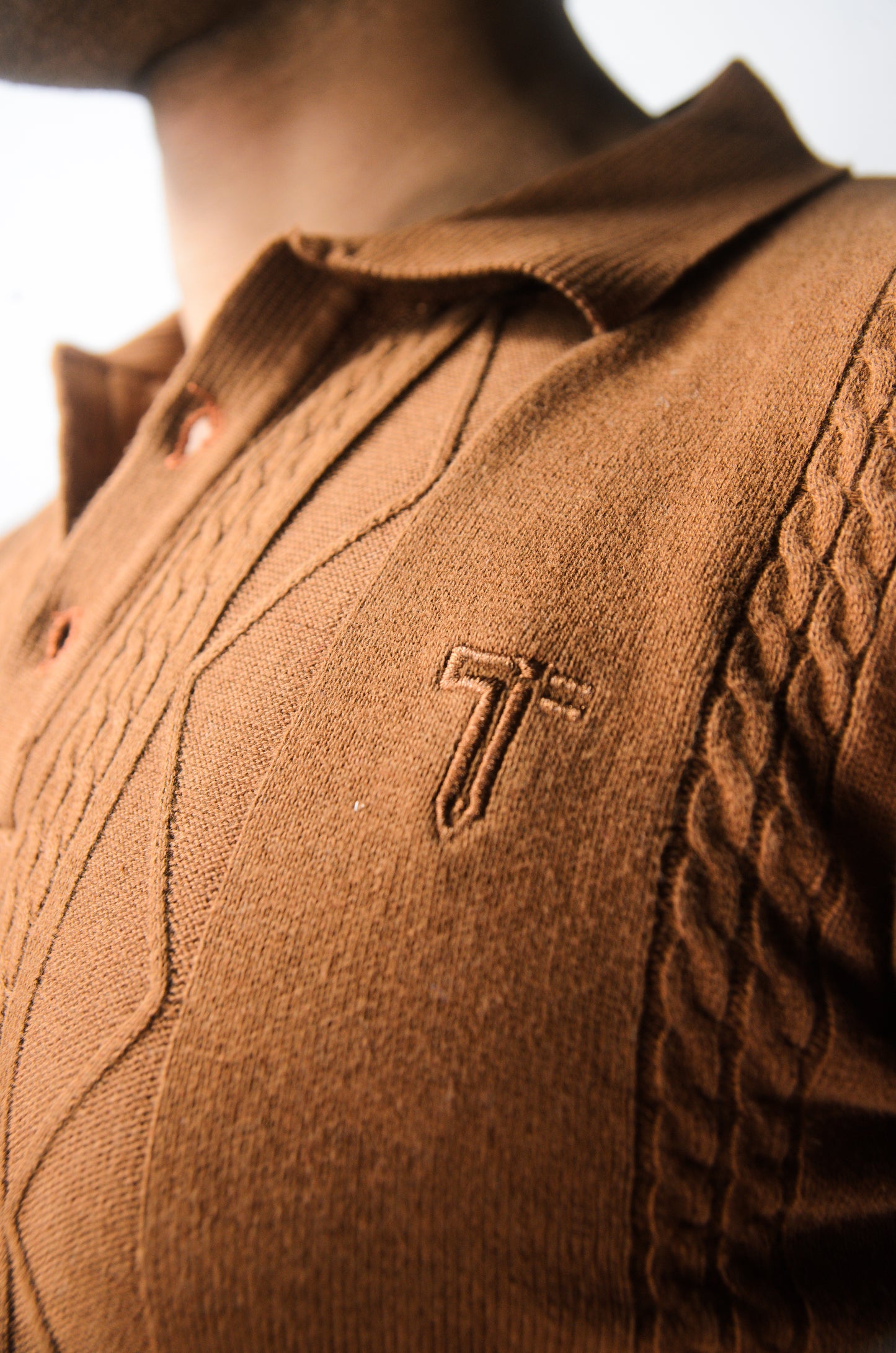 The Arden Half Sleeve Polo - BROWN