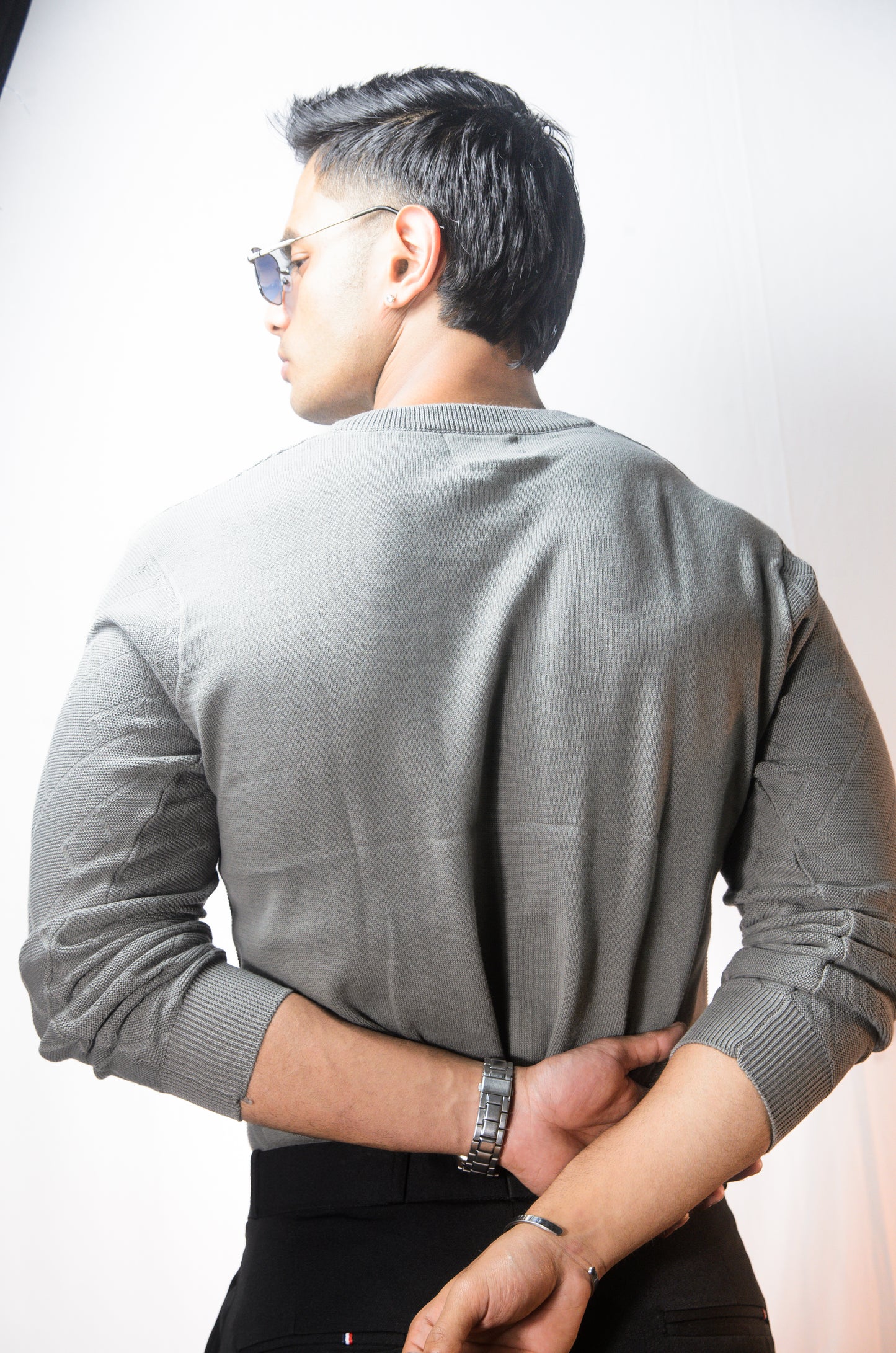 The Arizona Full Sleeve Polo T-Shirt - GREY