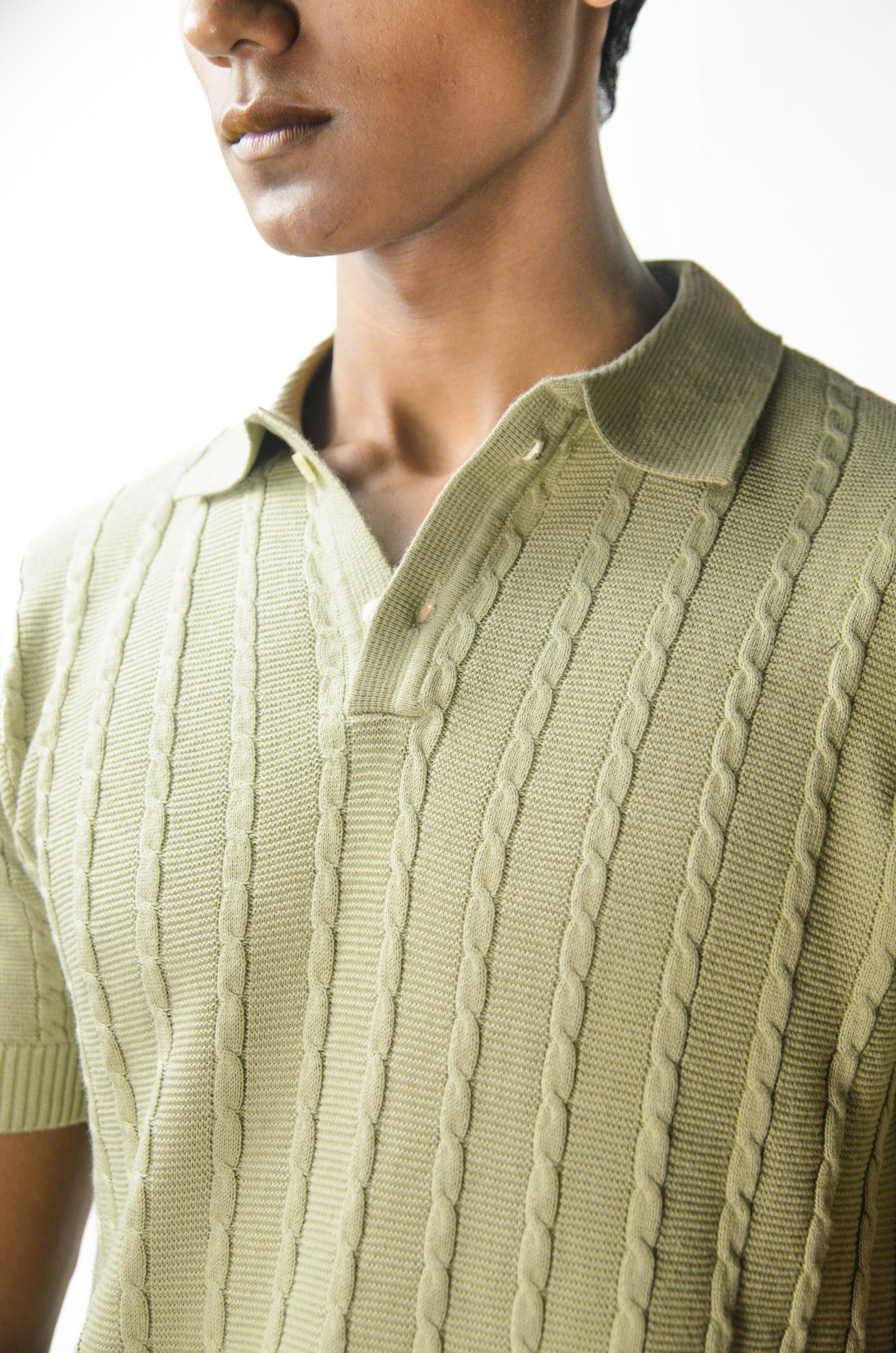 Cabel Knit T-Shirt - PISTA