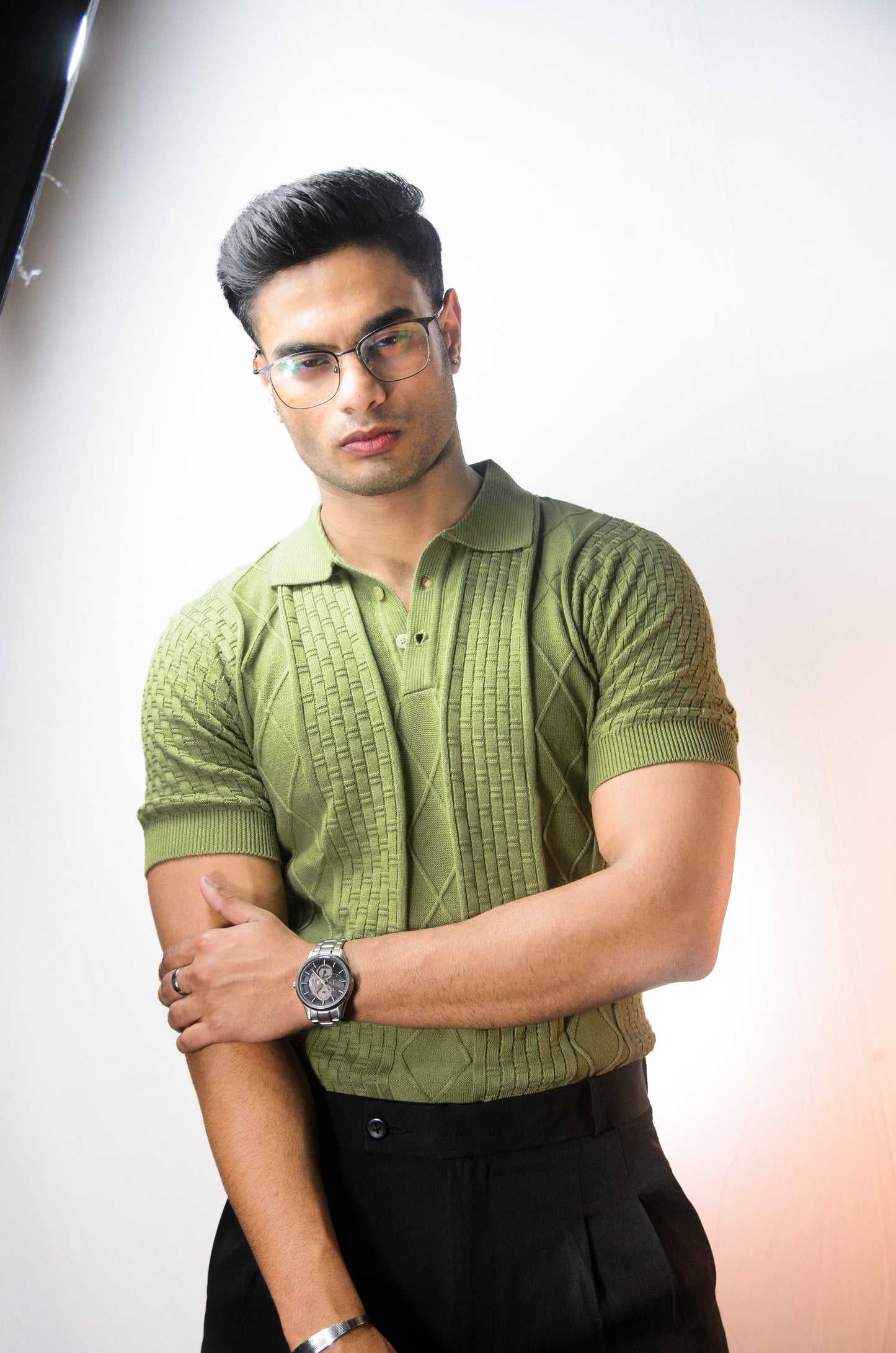 The Brookline Knit T-shirt - ESTATE GREEN