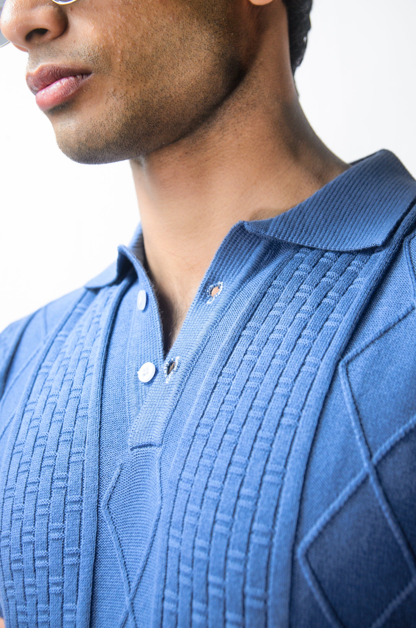 The Brookline Knit T-shirt - VINTAGE BLUE