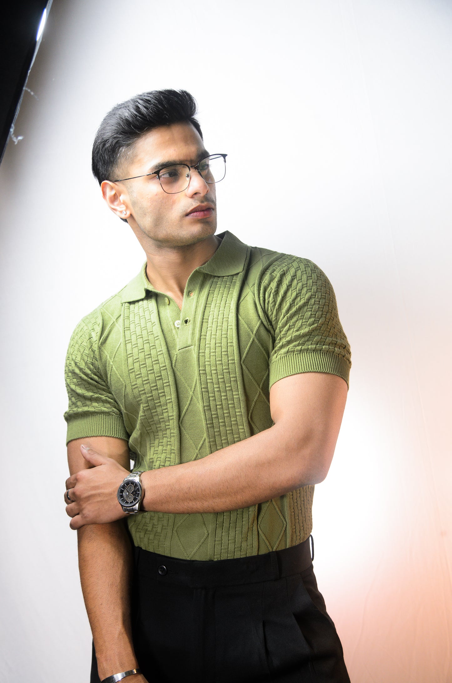 The Brookline Knit T-shirt - ESTATE GREEN