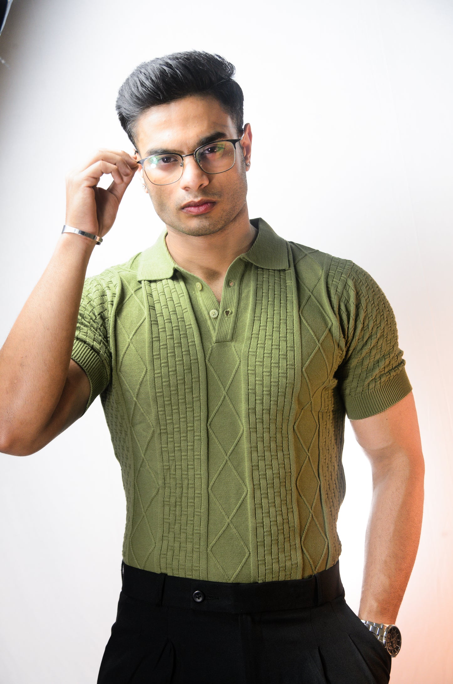 The Brookline Knit T-shirt - ESTATE GREEN