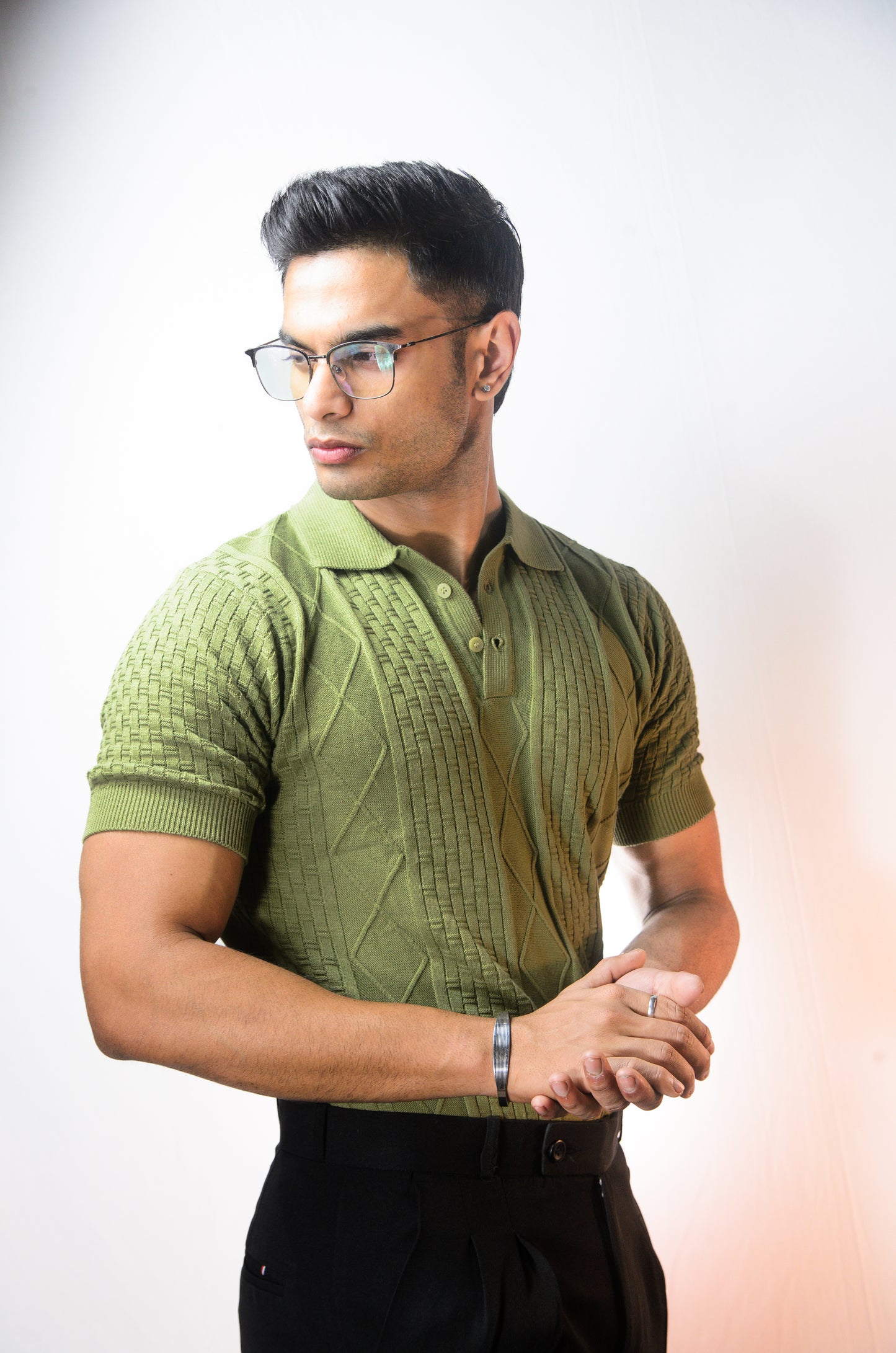The Brookline Knit T-shirt - ESTATE GREEN