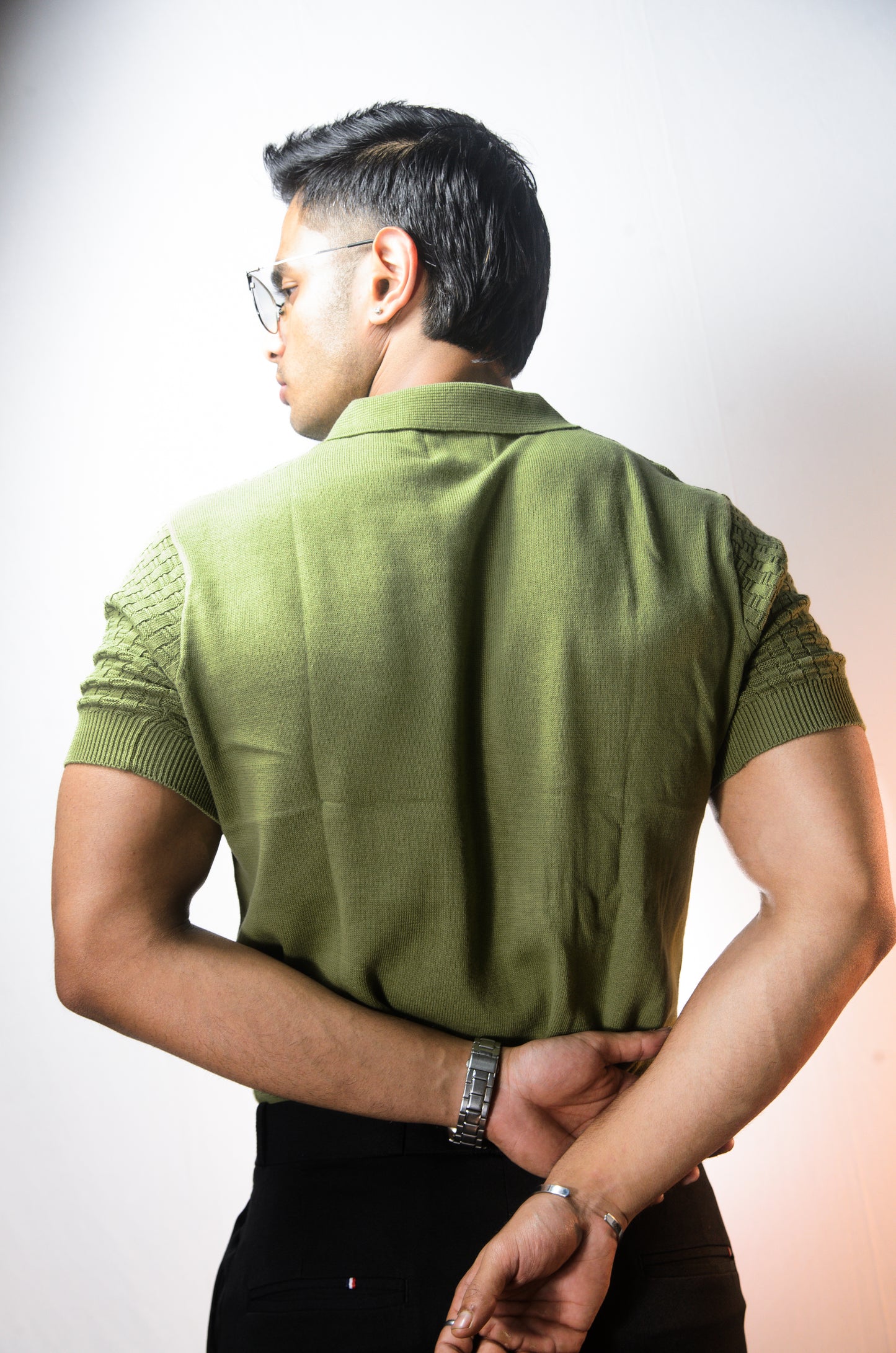 The Brookline Knit T-shirt - ESTATE GREEN