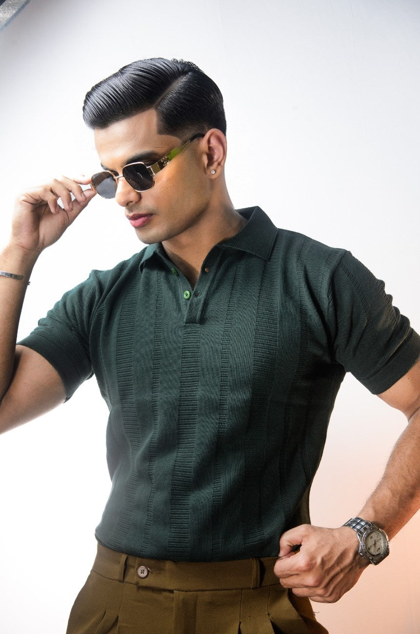 Alveron  Polo - BOTTLEGREEN