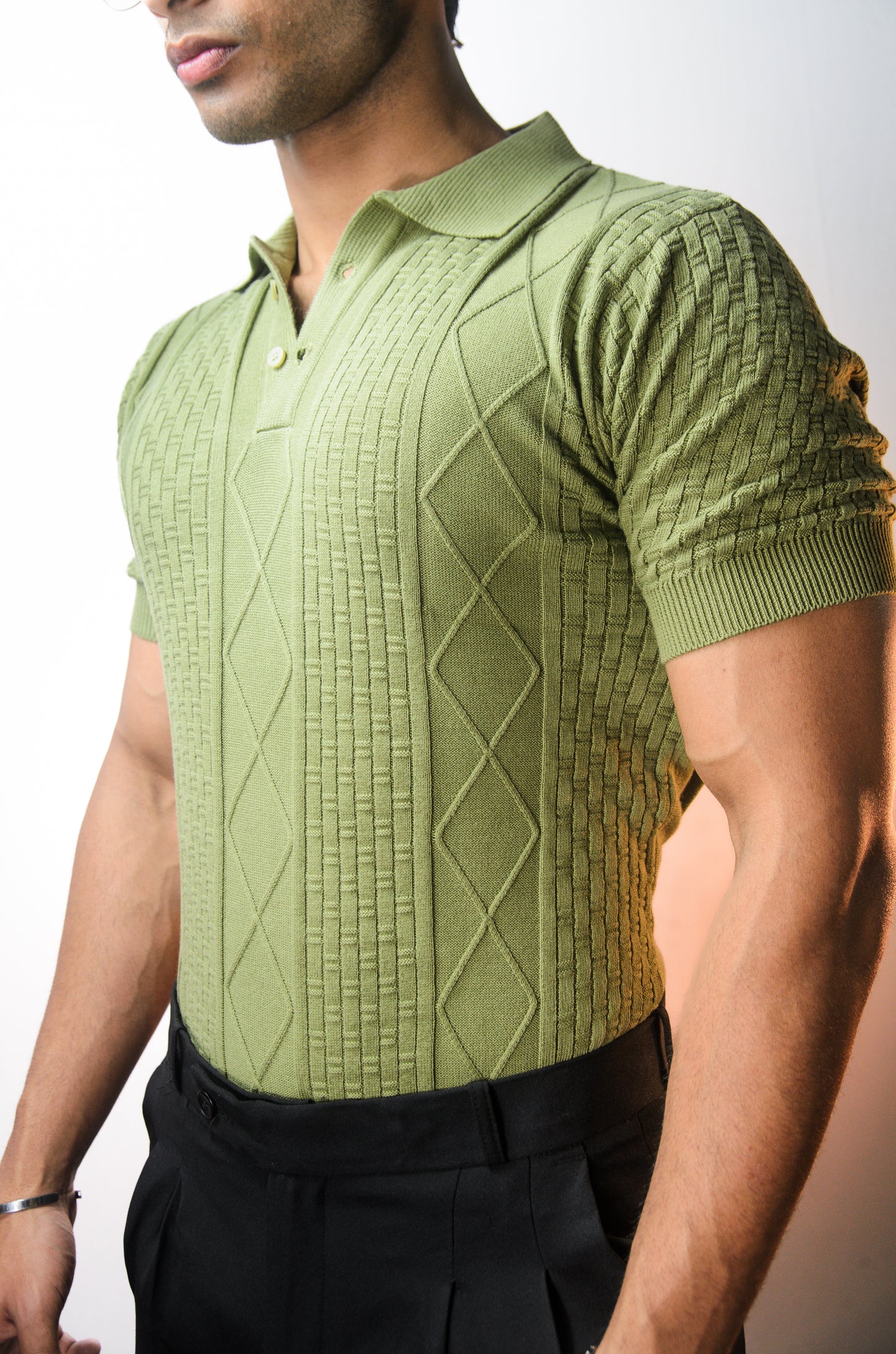 The Brookline Knit T-shirt - ESTATE GREEN