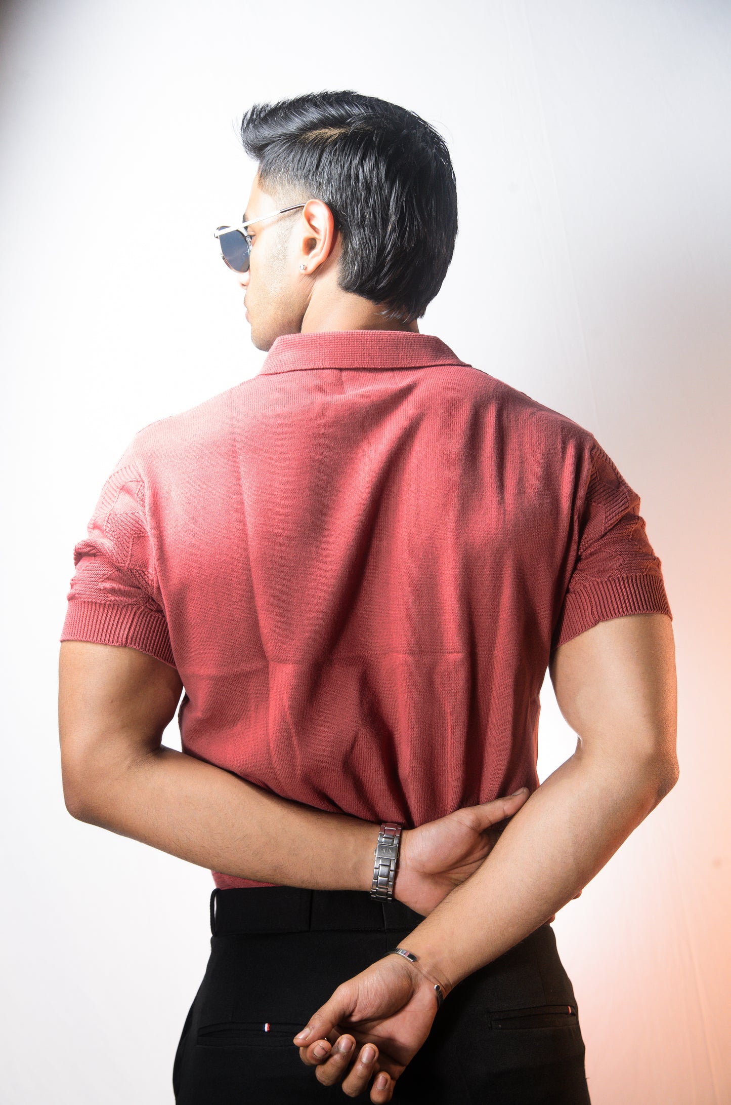 The Chelsea Knit T-Shirt - PEACH