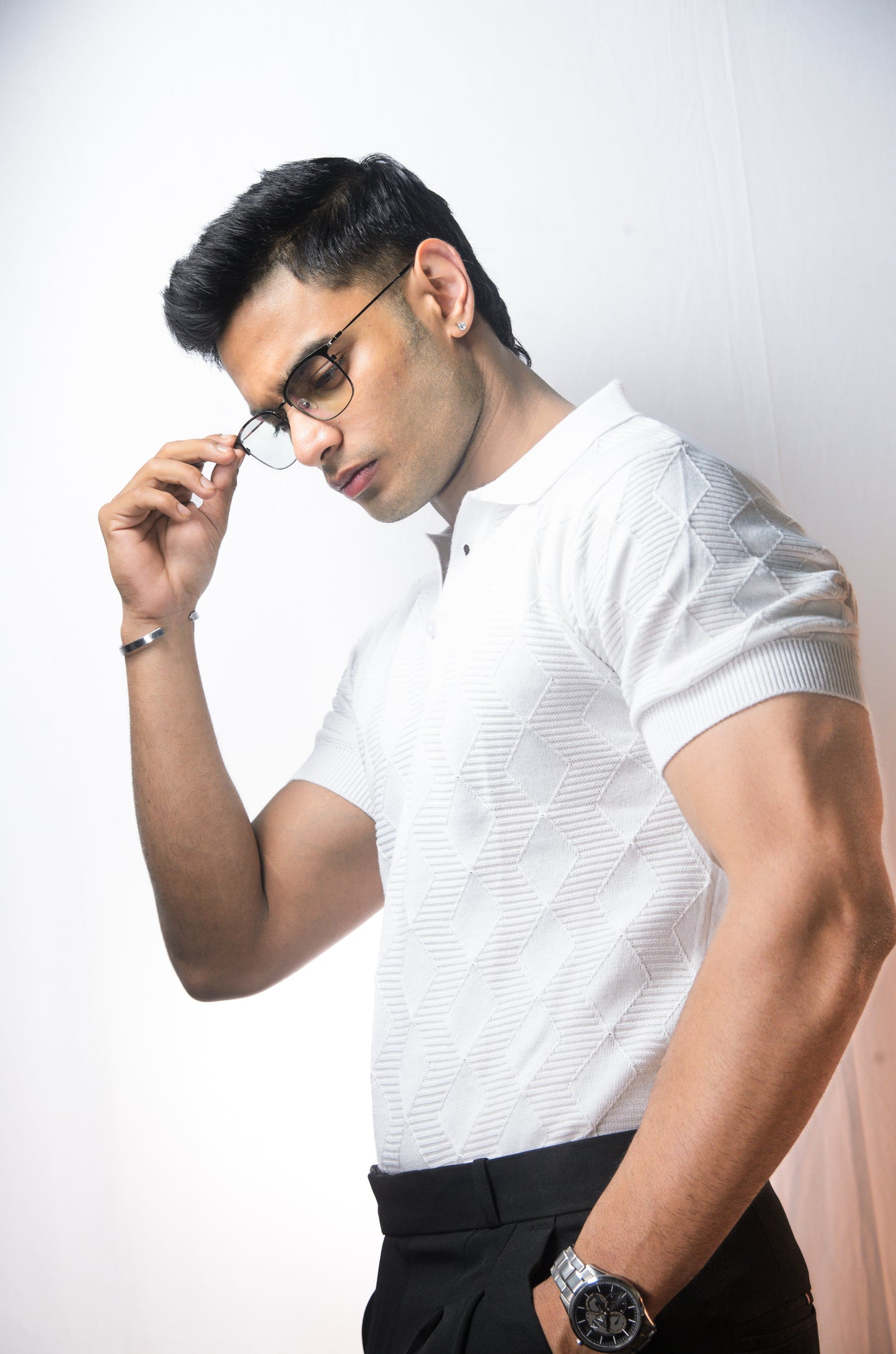 The Chelsea Knit T-Shirt - WHITE