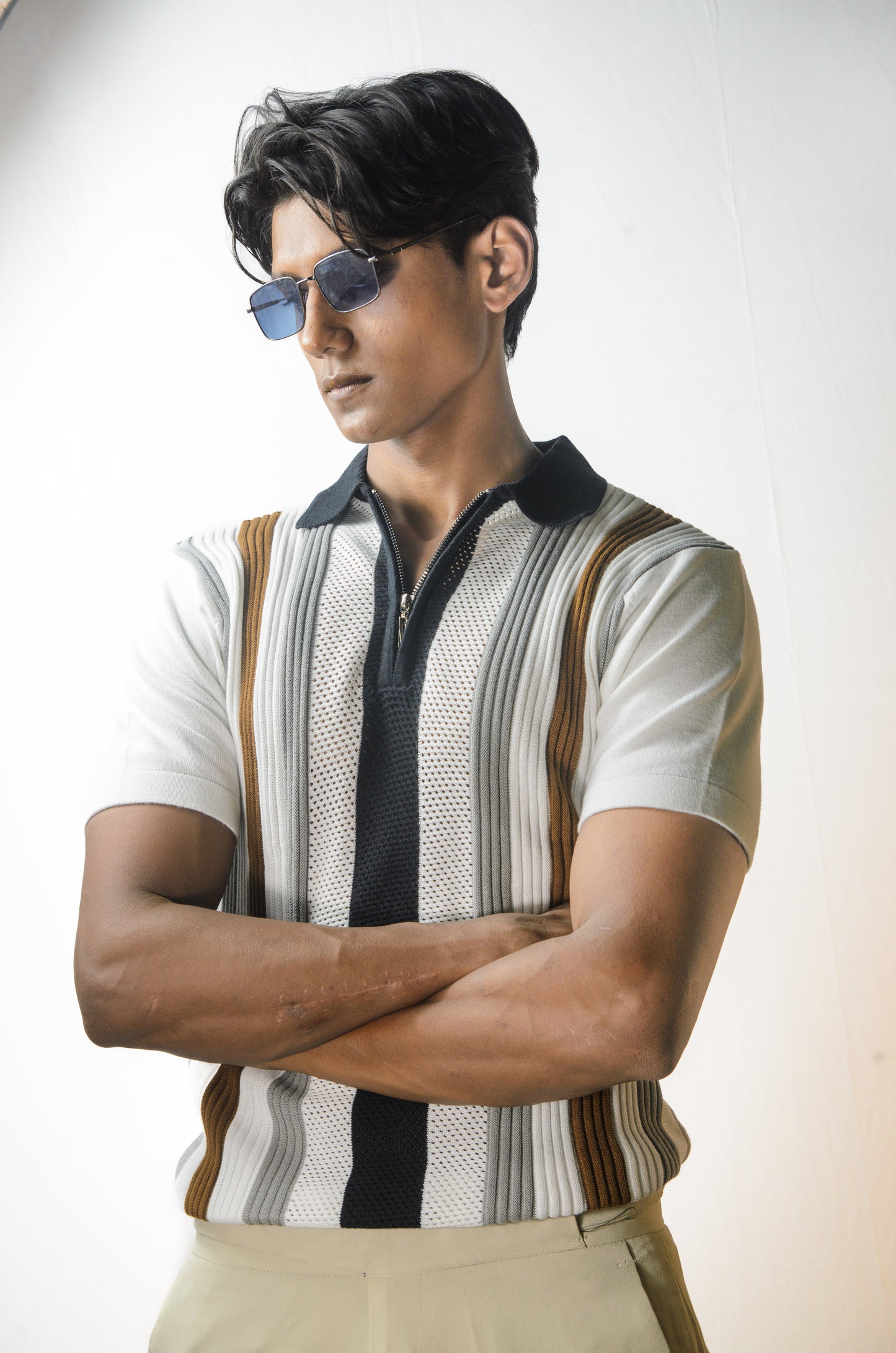 Multi Stripped Classic Polo T-Shirt