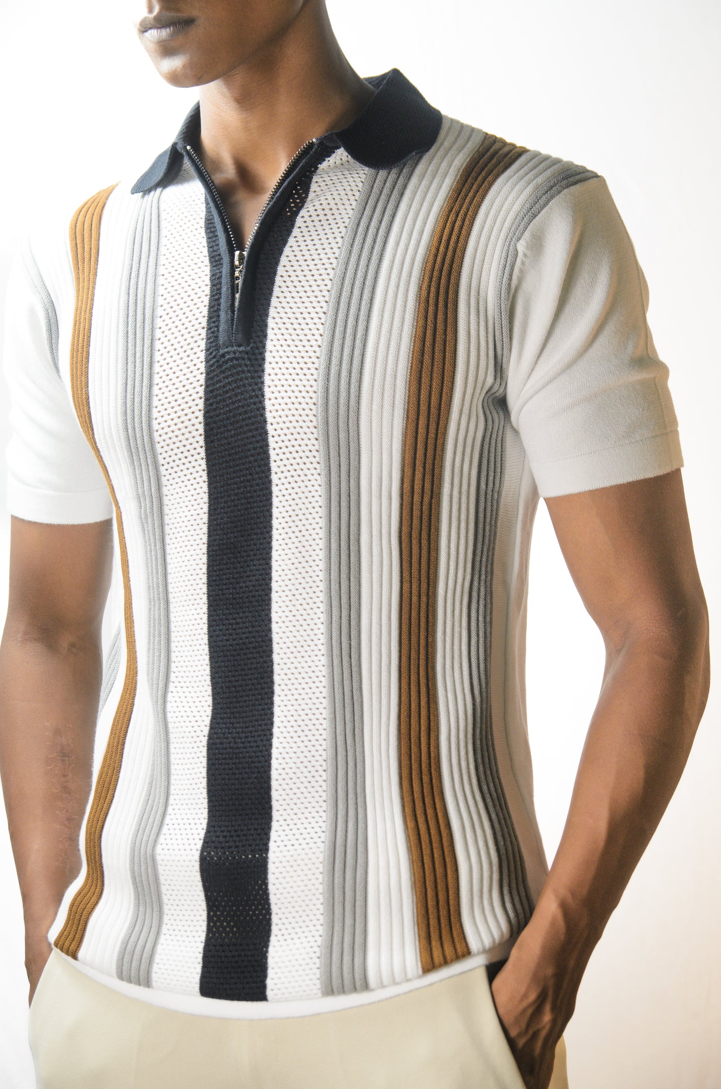 Multi Stripped Classic Polo T-Shirt