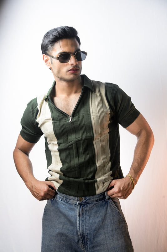 Bellagio Polo T-Shirt-BOTTLEGREEN