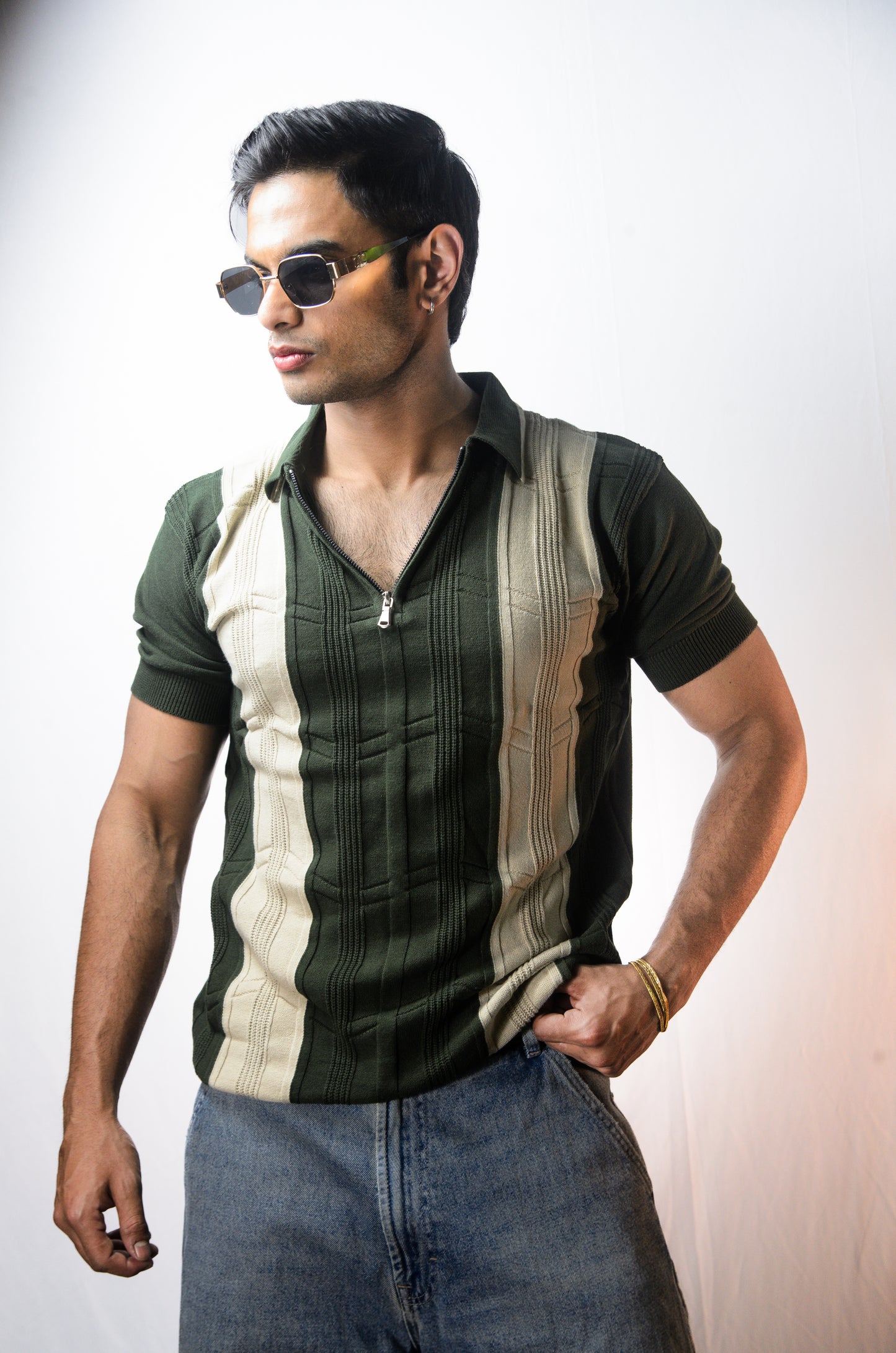 Bellagio Polo T-Shirt-BOTTLEGREEN