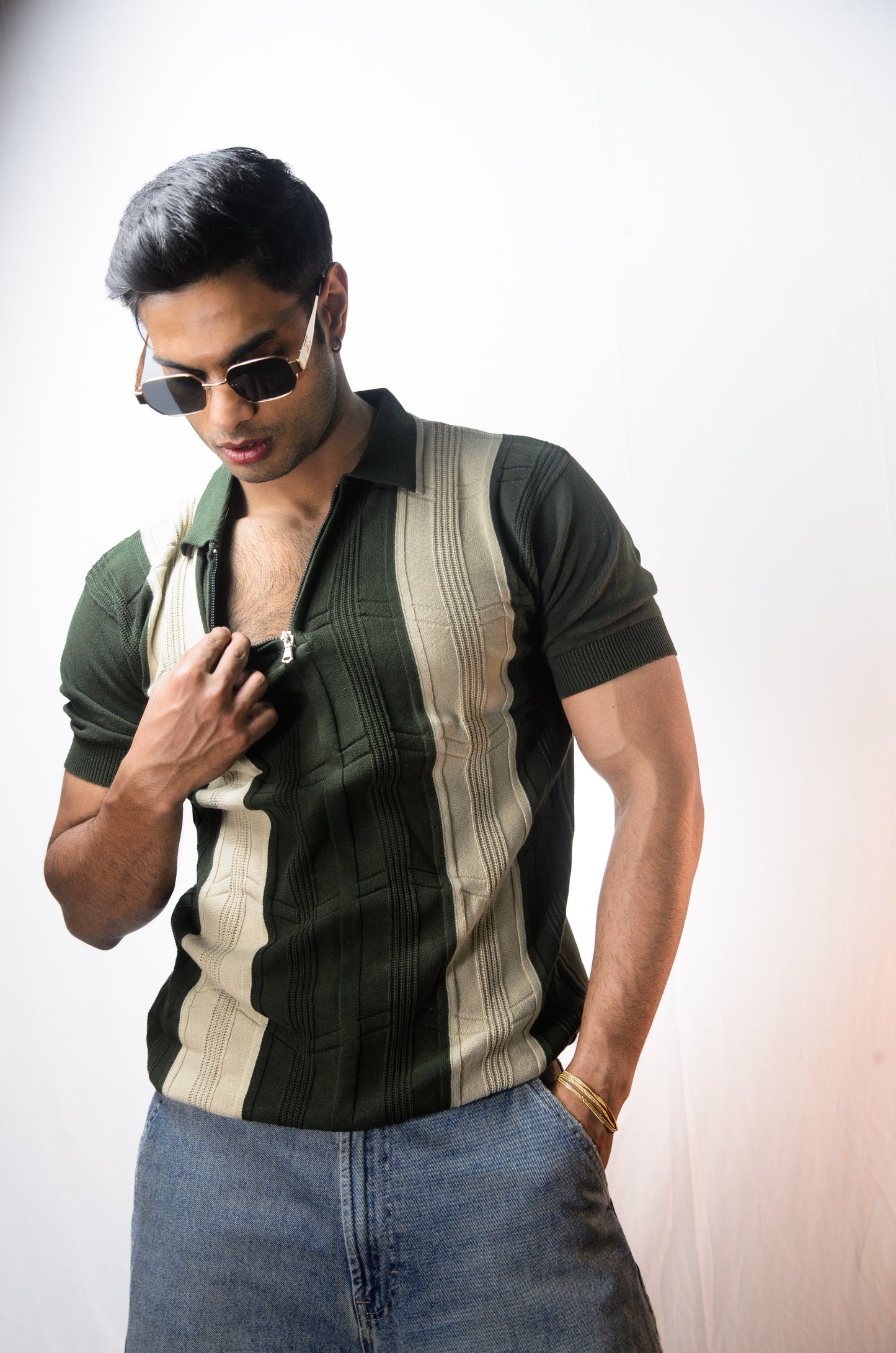 Bellagio Polo T-Shirt-BOTTLEGREEN