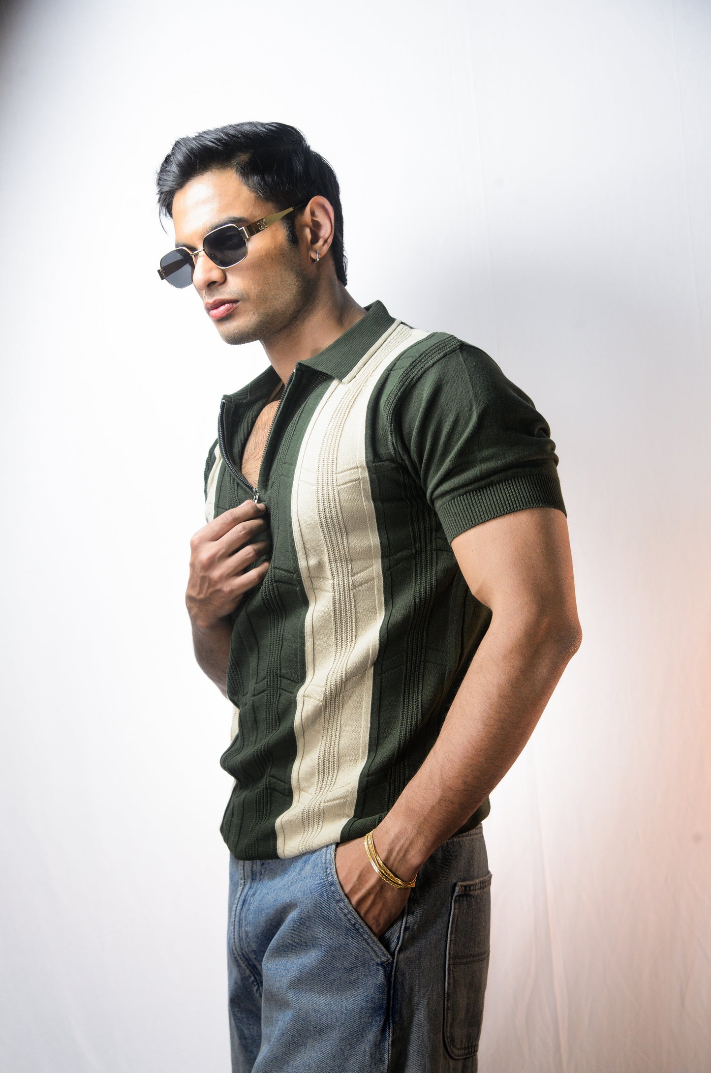 Bellagio Polo T-Shirt-BOTTLEGREEN