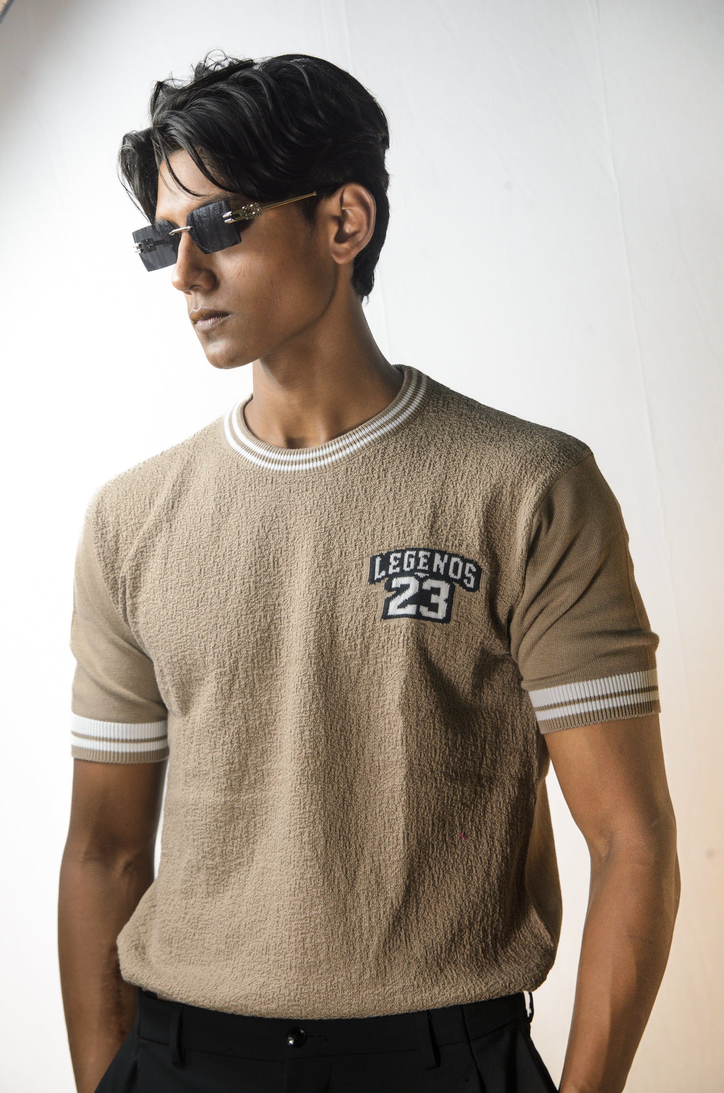 Towel Knit Legend T-Shirt - BEIGE