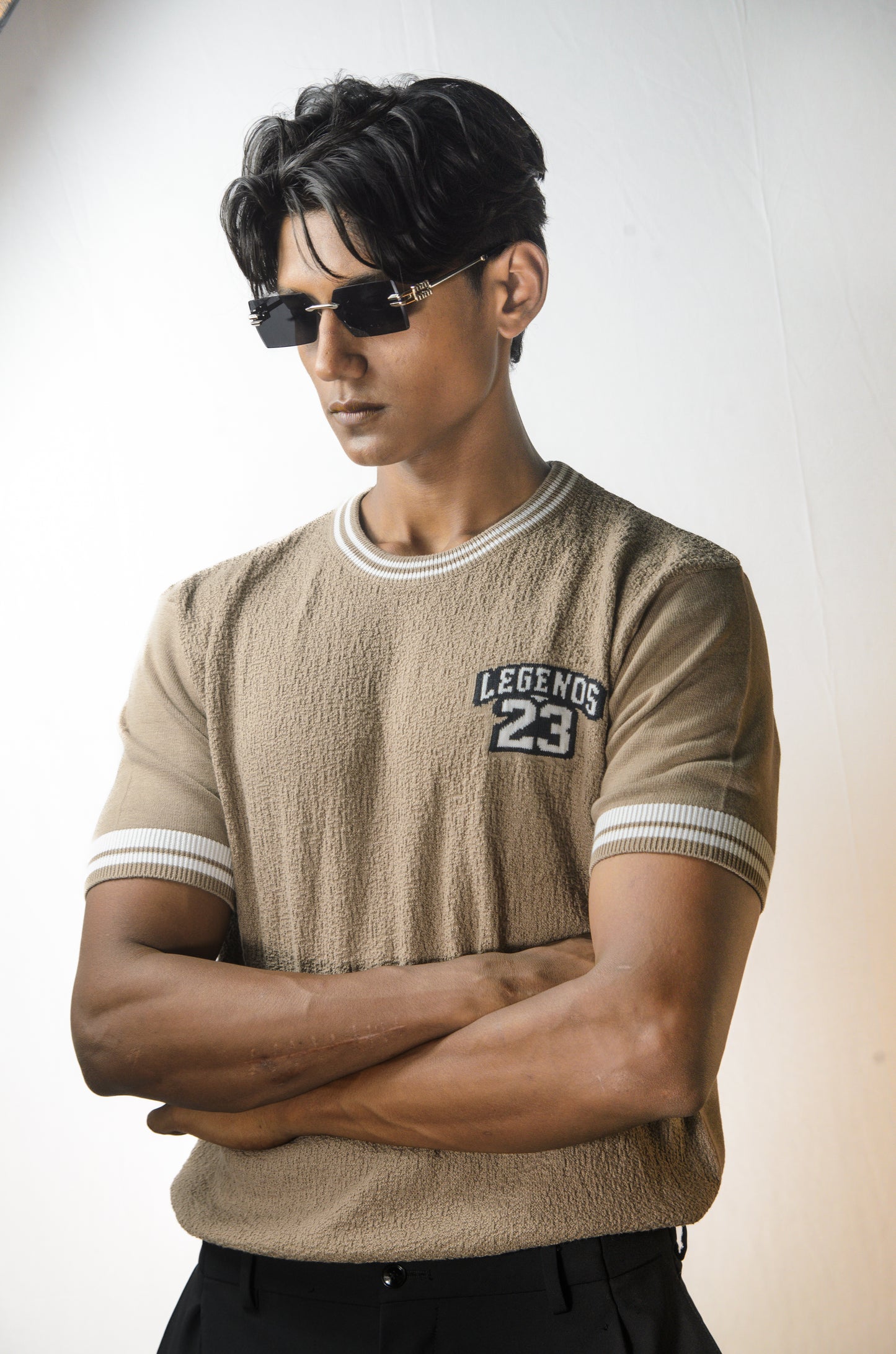 Towel Knit Legend T-Shirt - BEIGE