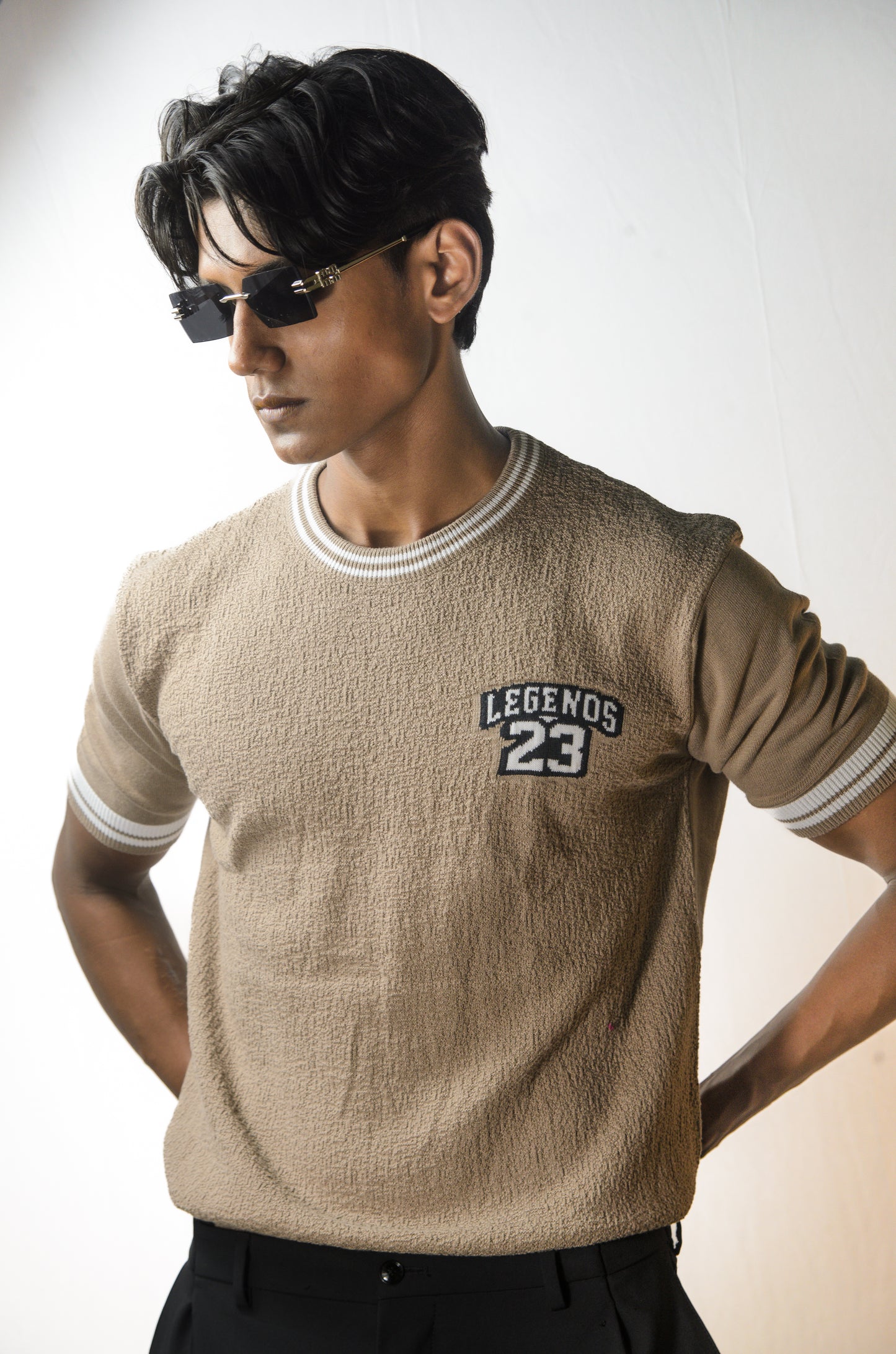 Towel Knit Legend T-Shirt - BEIGE