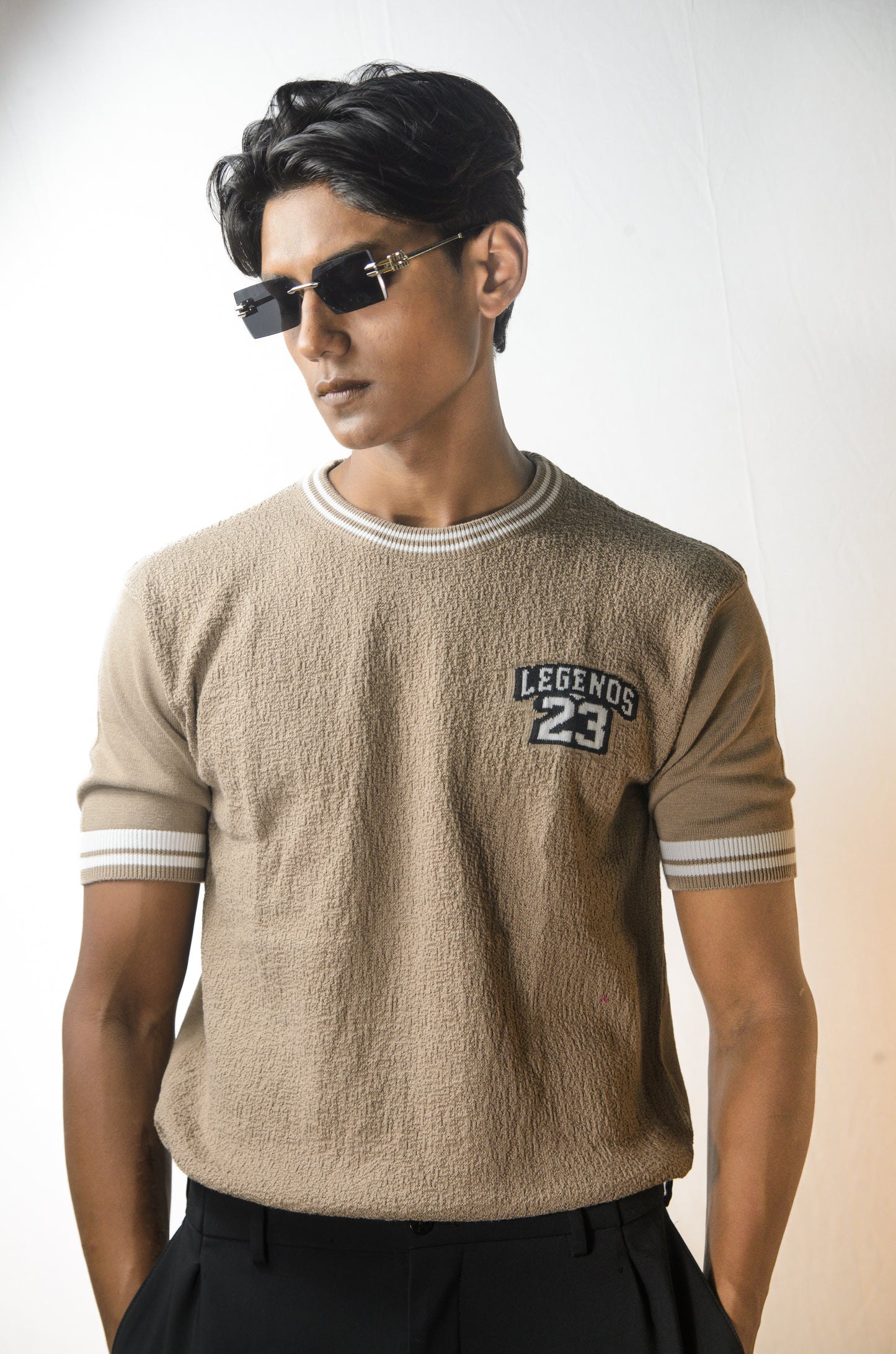Towel Knit Legend T-Shirt - BEIGE
