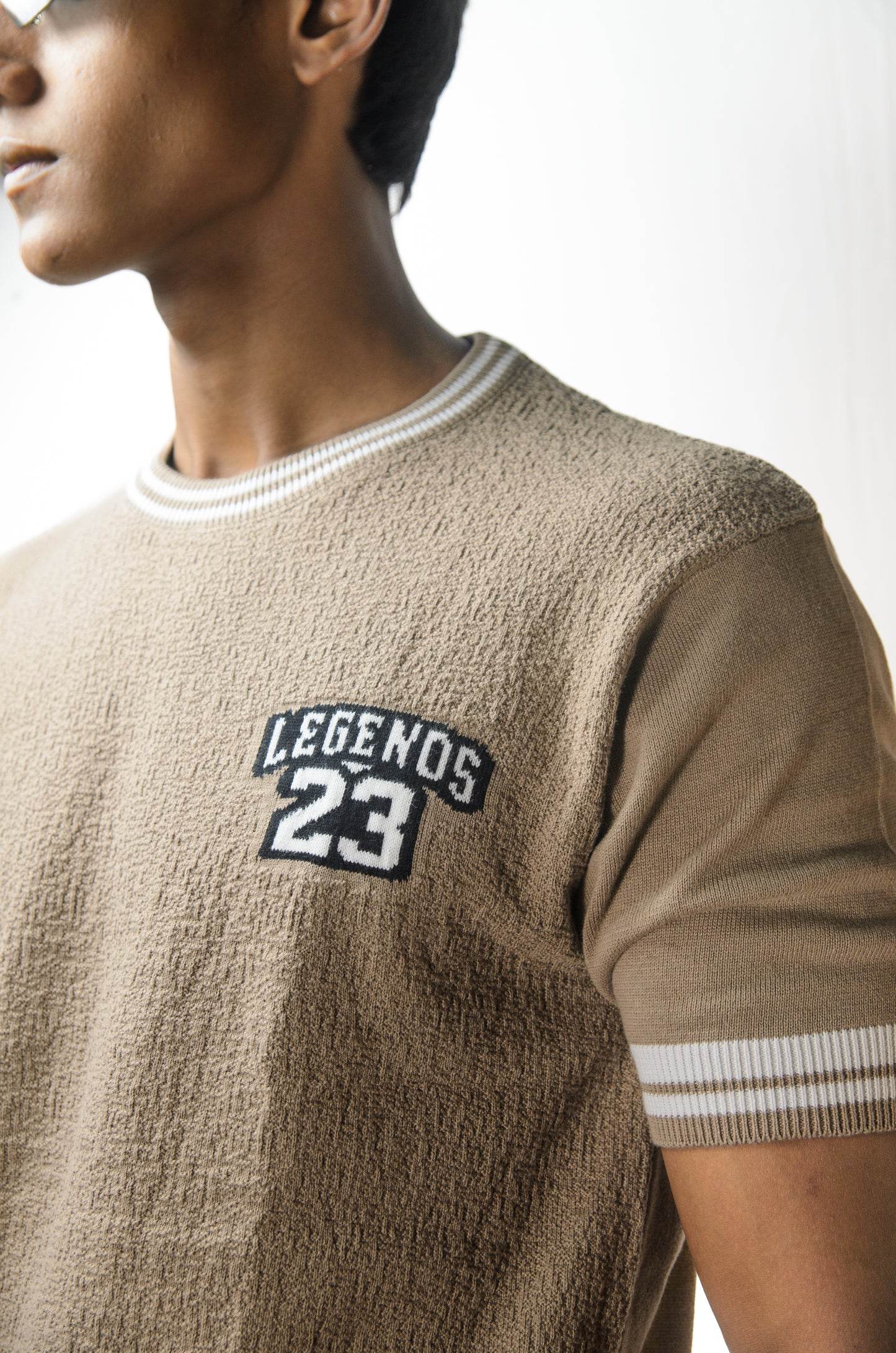 Towel Knit Legend T-Shirt - BEIGE